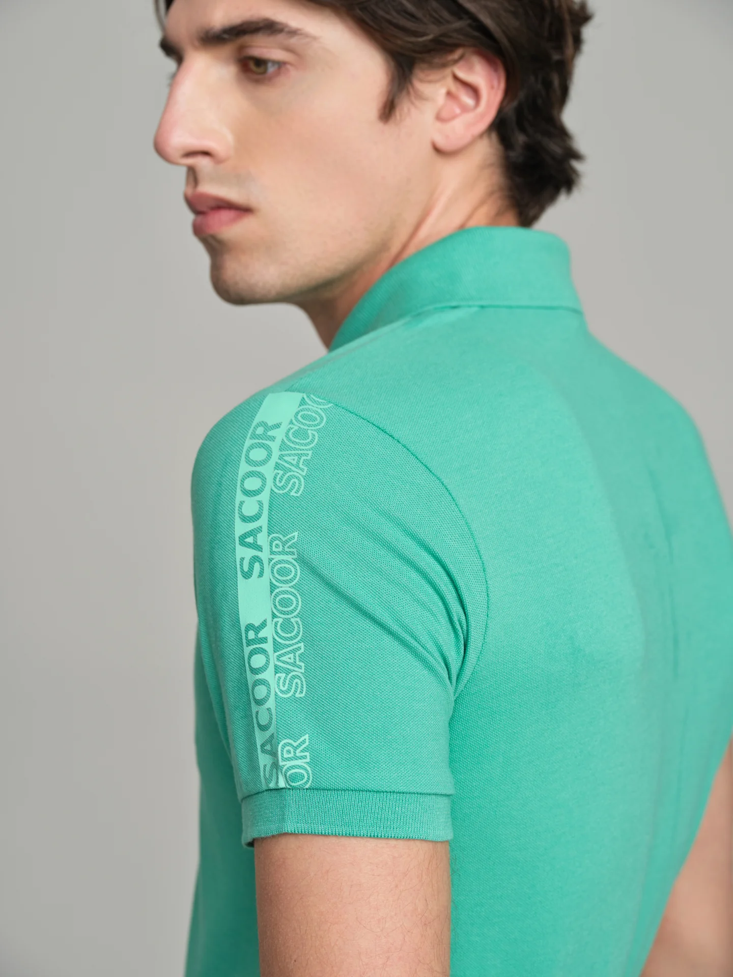 89 Edition Capsule Collection K-Easy reflective print piquet polo shirt - Image 11