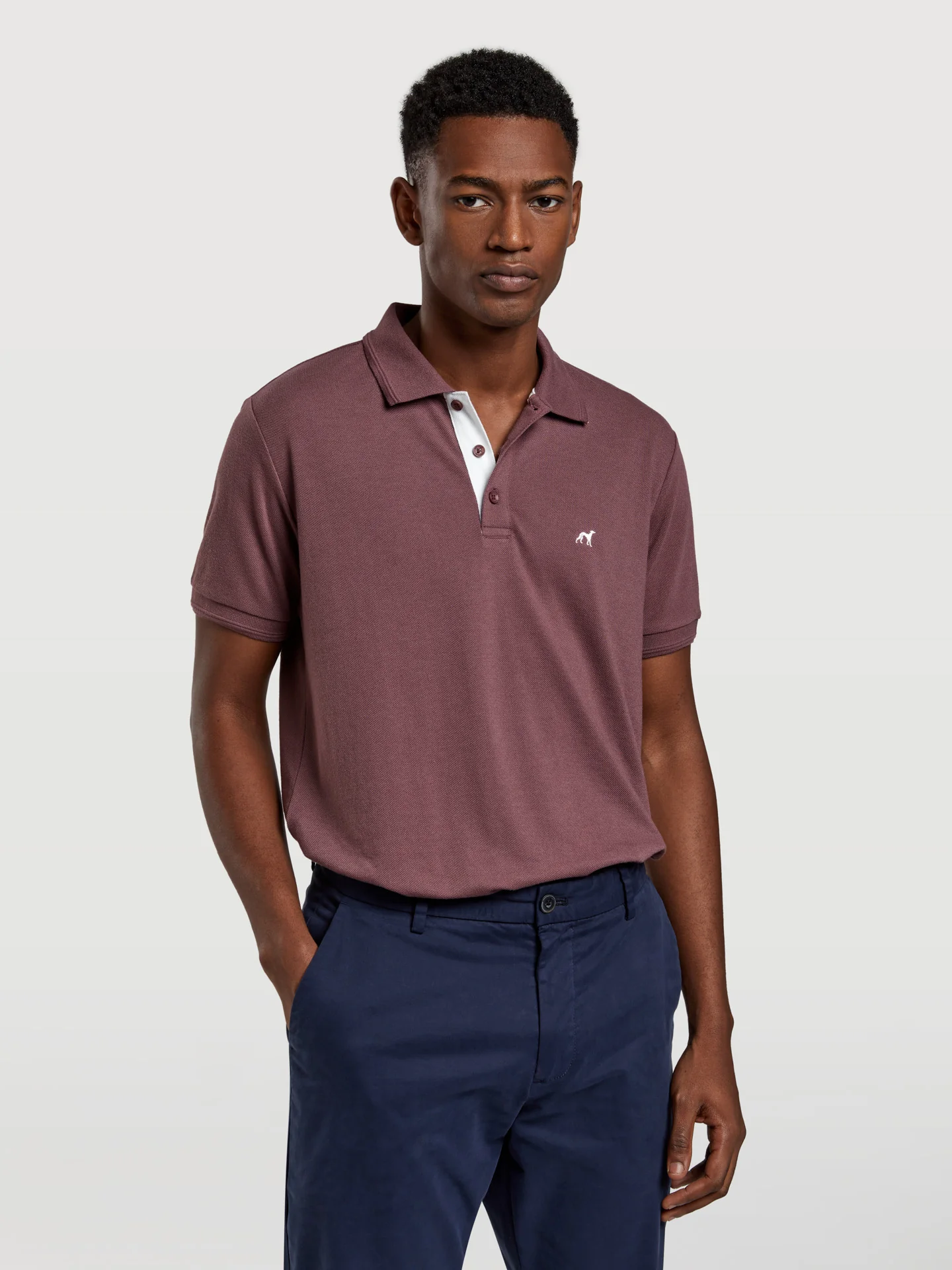 89 edition slim fit basic piqué polo shirt