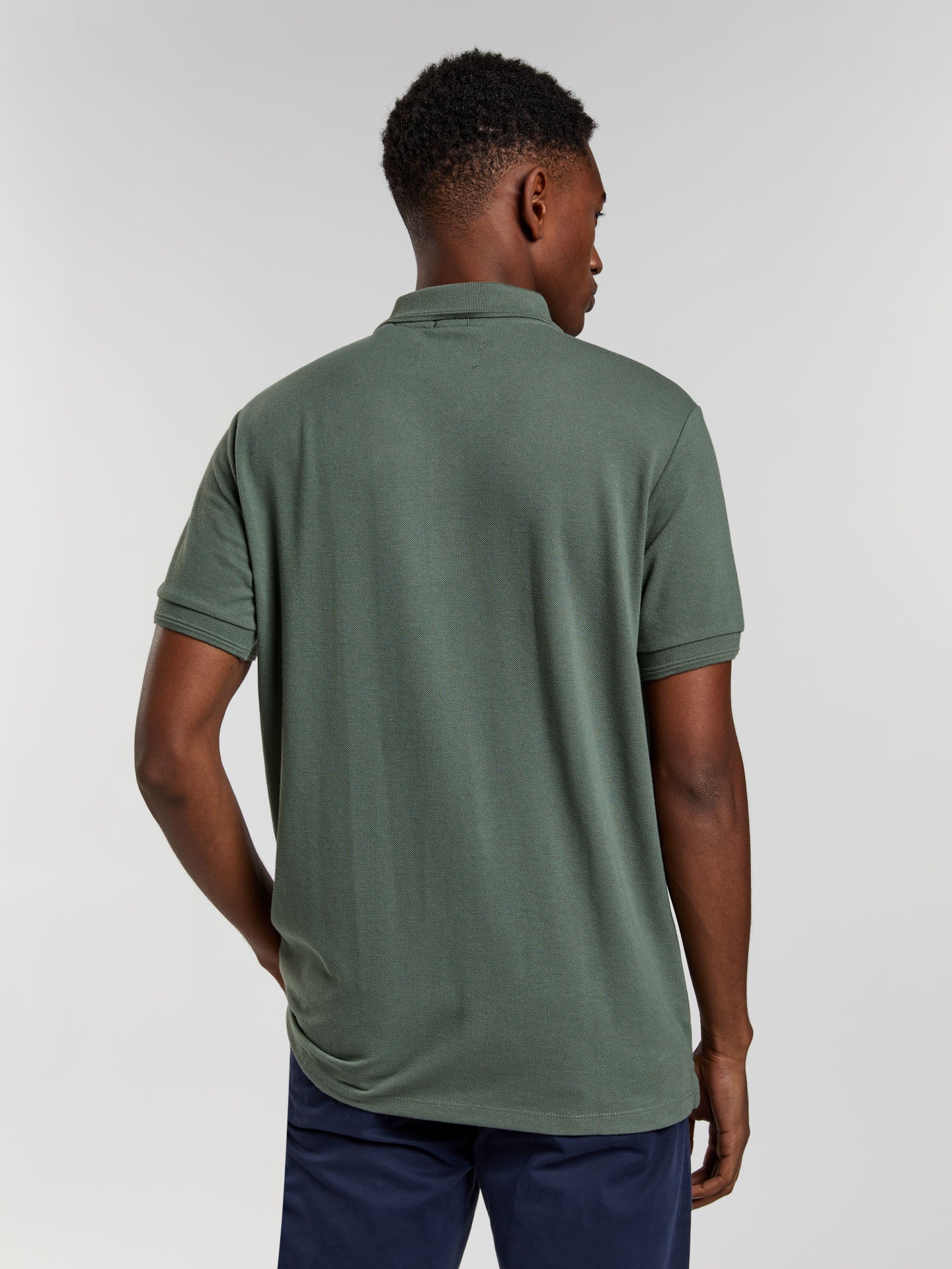 89 edition slim fit basic piqué polo shirt - Image 9