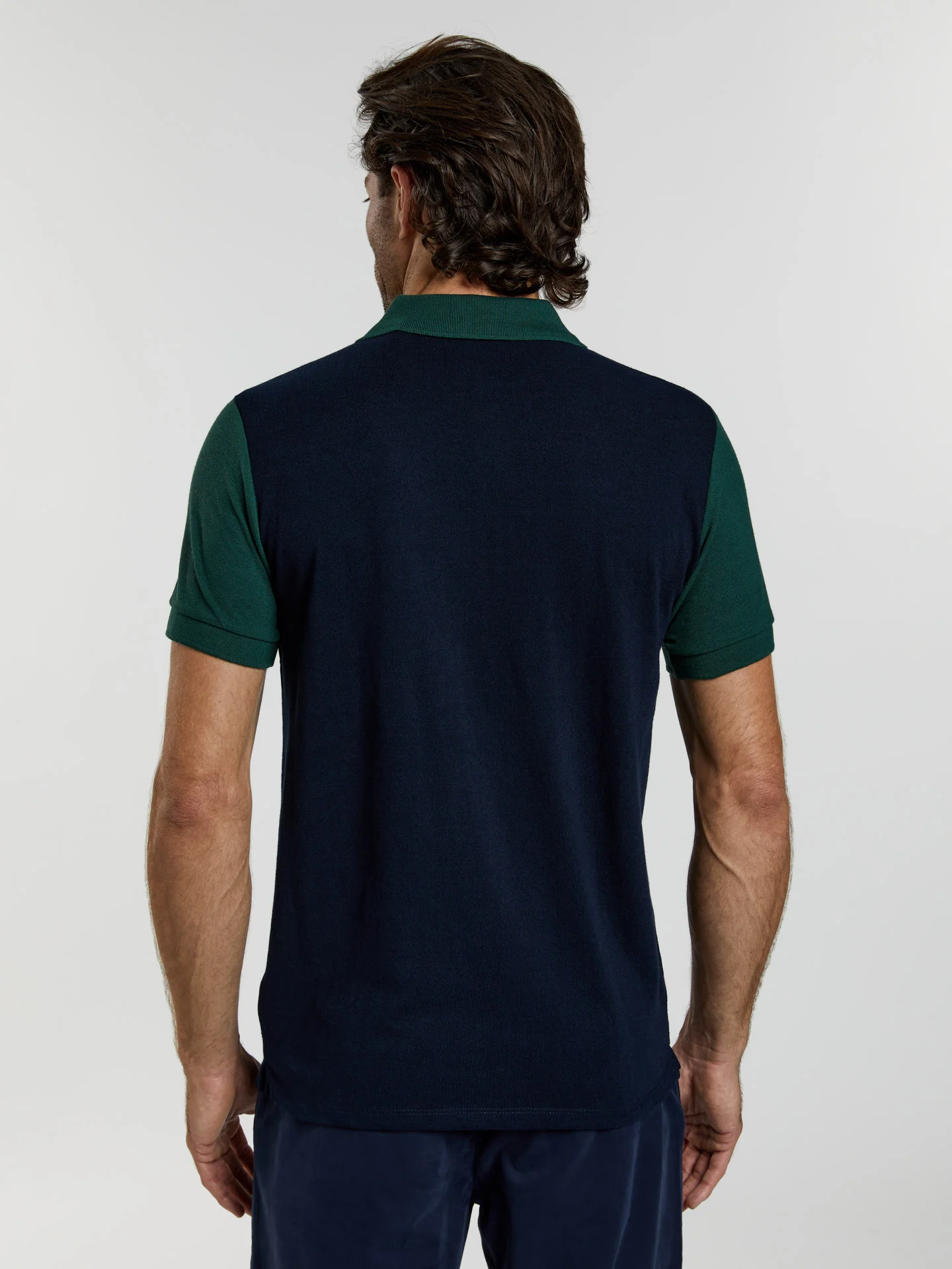 89 edition slim fit piqué polo shirt with colour-block - Image 2