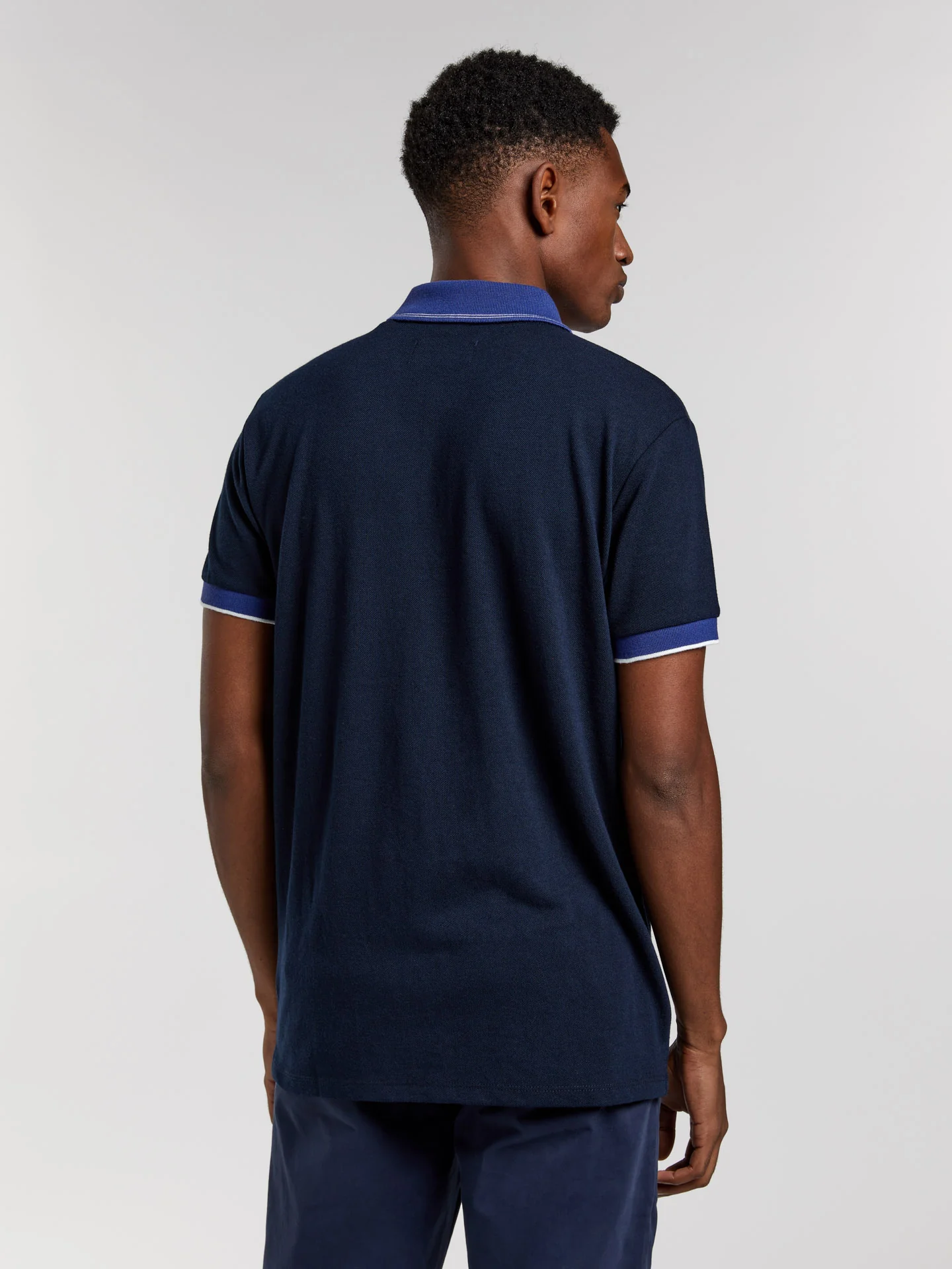 89 edition slim fit piqué polo shirt with contrast colours - Image 6