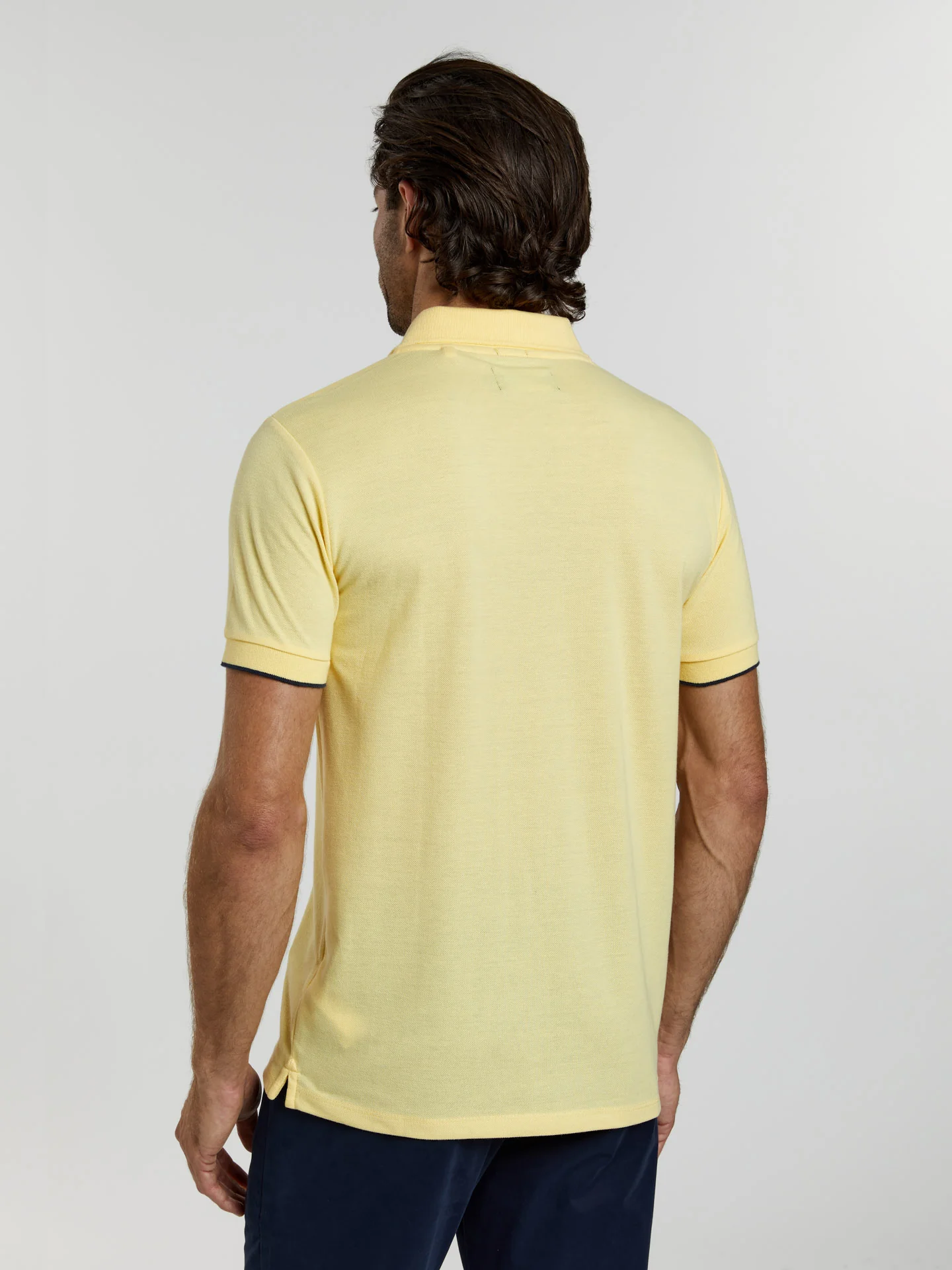 89 edition slim fit piqué polo shirt with wrinkled placket - Image 13