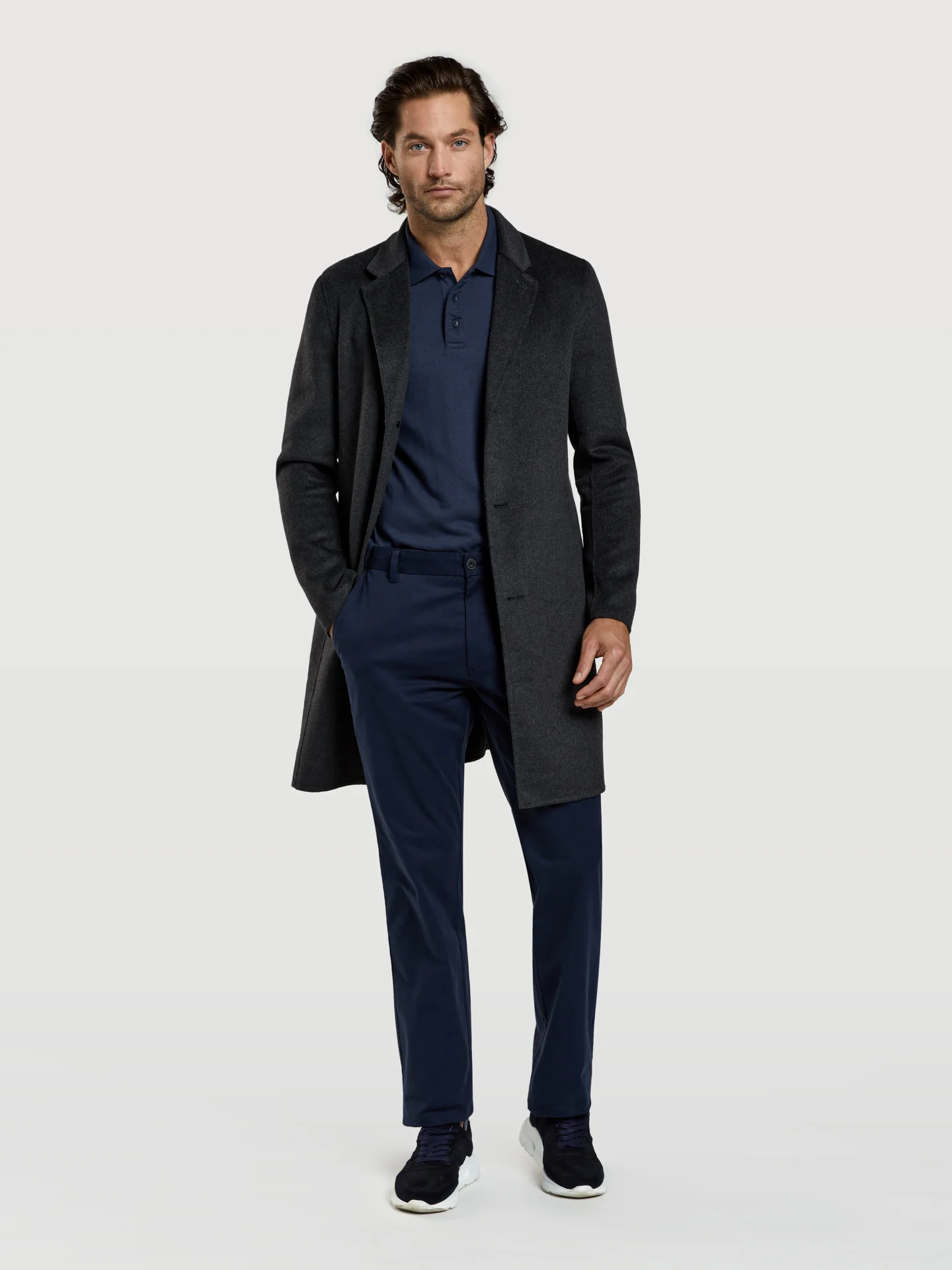 89 edition slim fit piqué polo shirt with wrinkled placket - Image 7