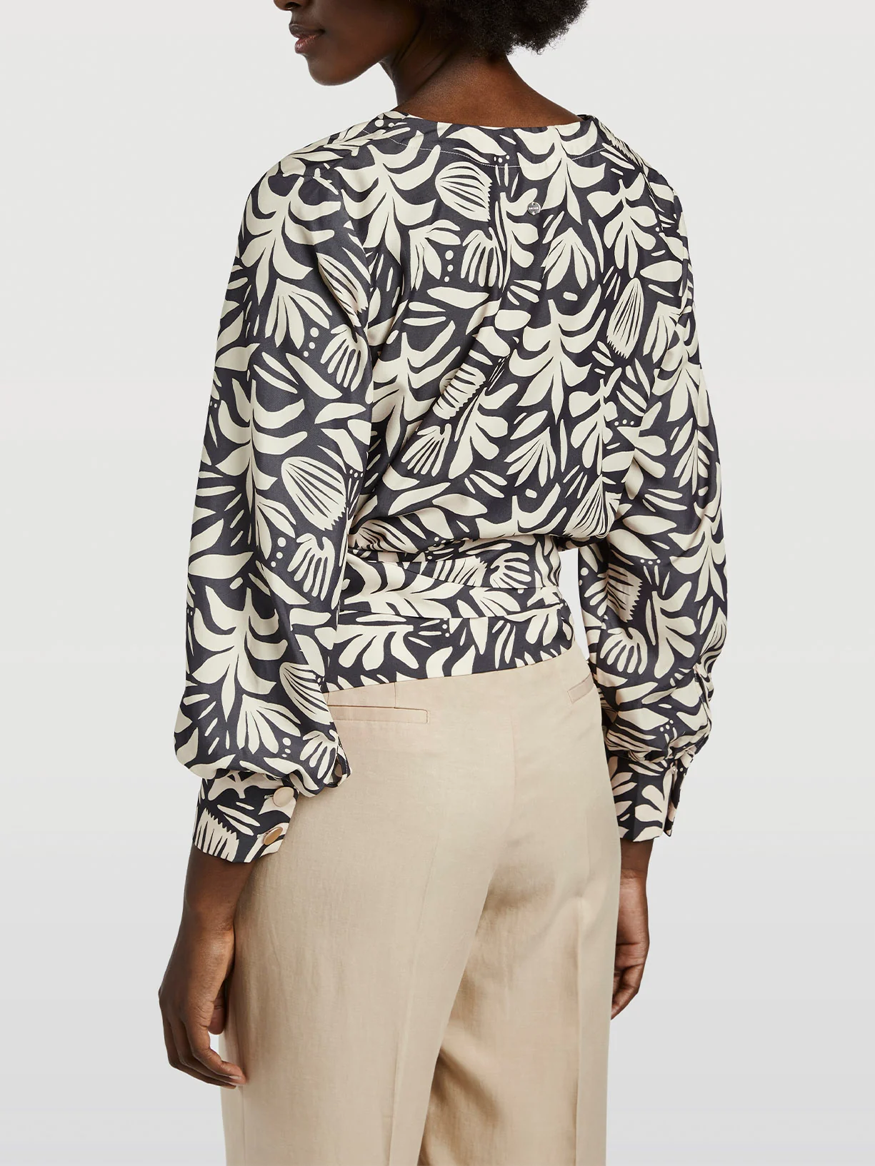 Asymmetric Crisscross Blouse - Image 3