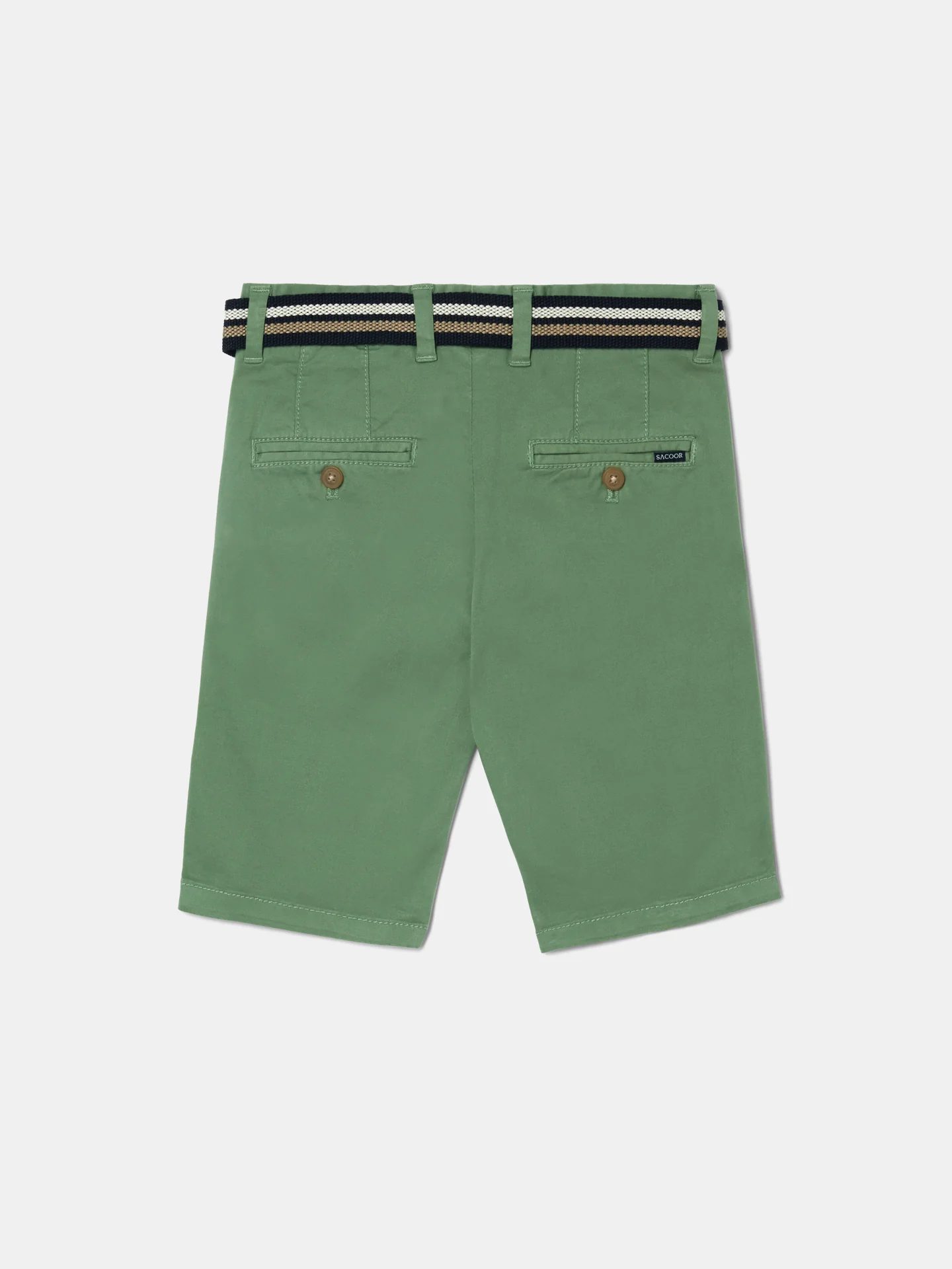 Basic Bermuda Shorts with Belt - Image 11