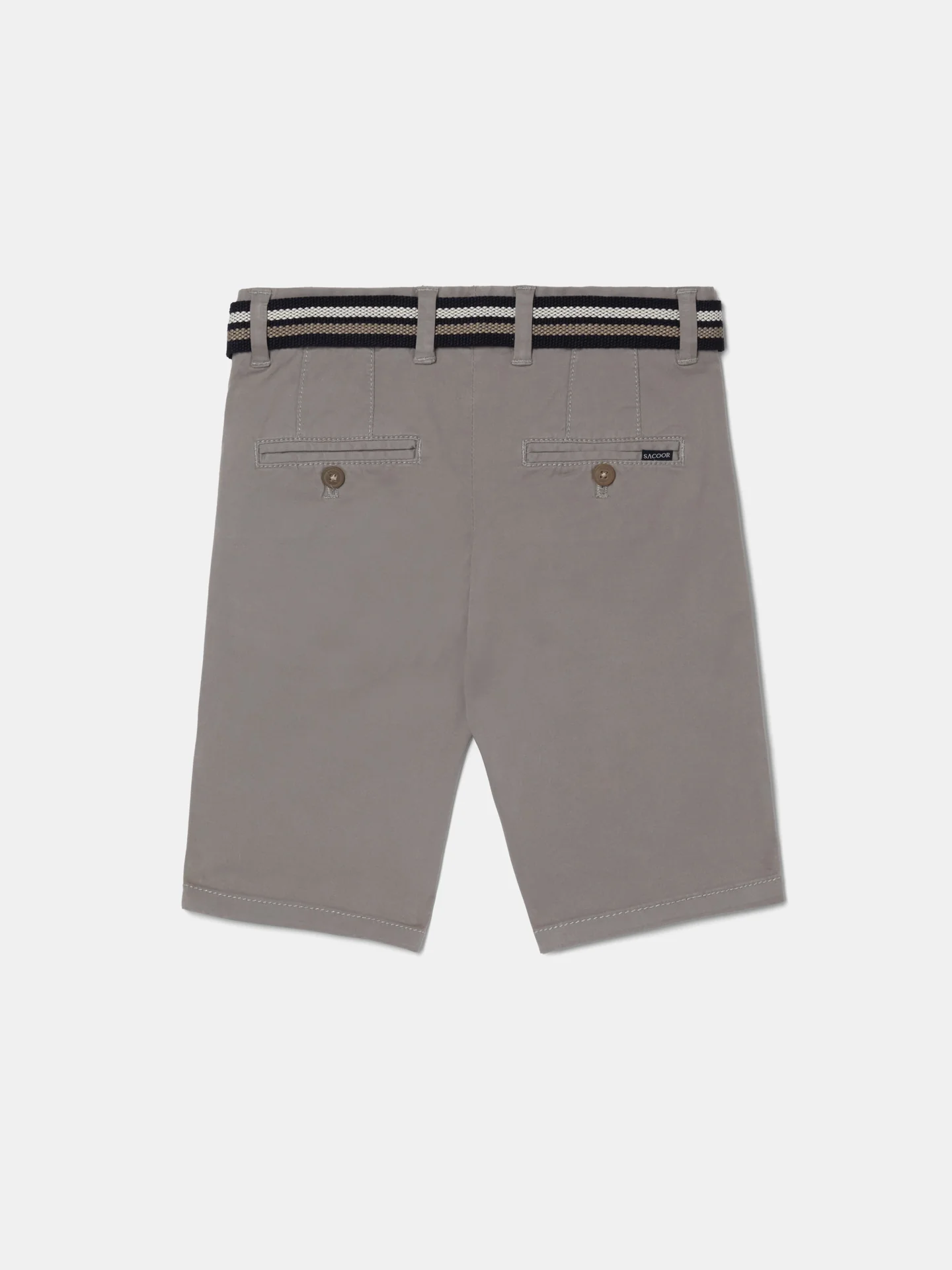 Basic Bermuda Shorts with Belt - Image 14
