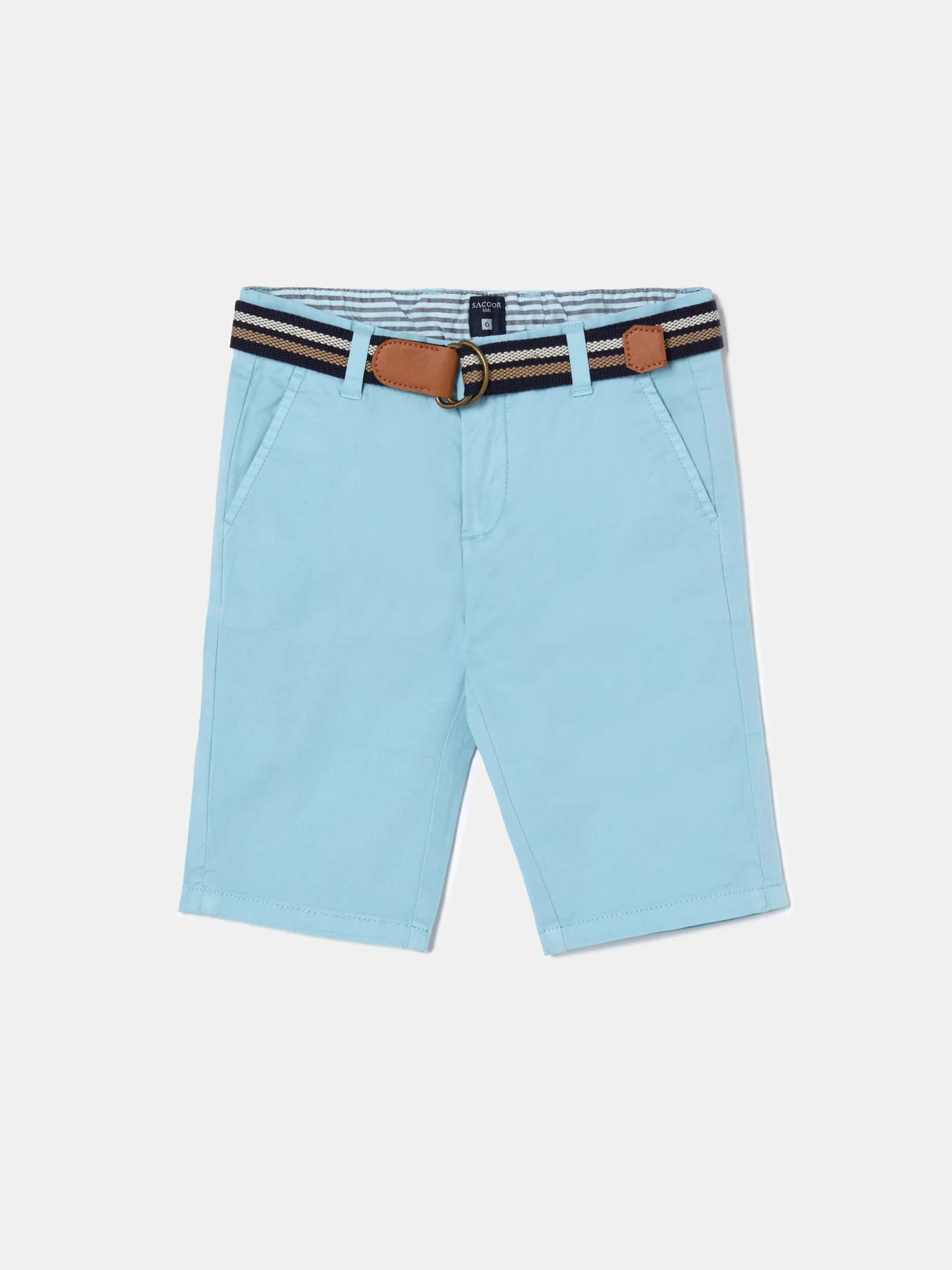 Basic Bermuda Shorts with Belt - Image 16