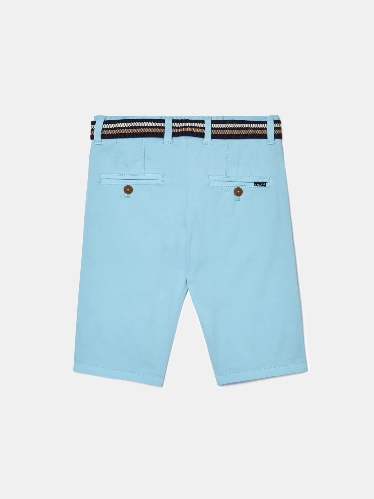 Basic Bermuda Shorts with Belt - Image 17