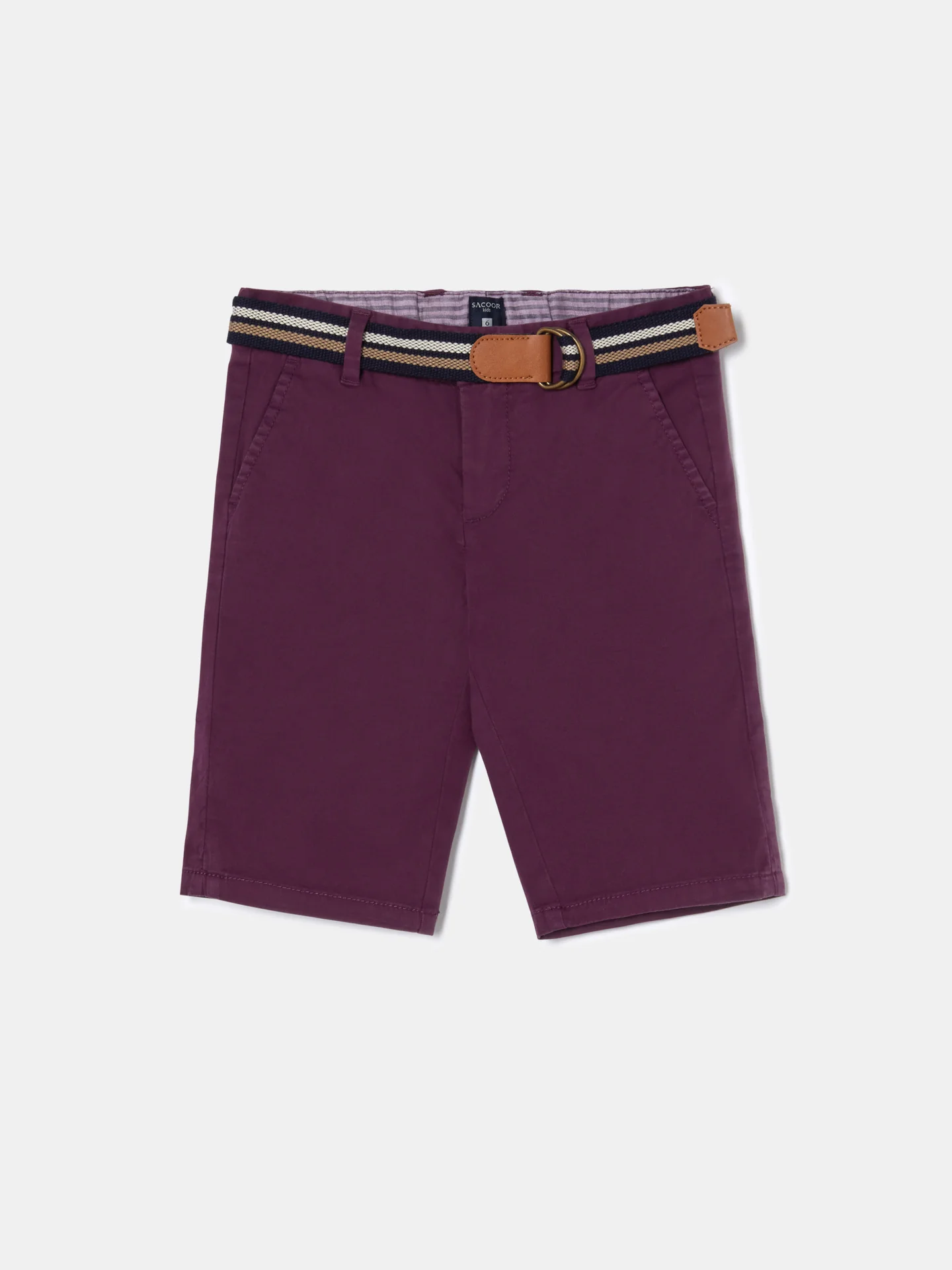 Basic Bermuda Shorts with Belt - Image 18