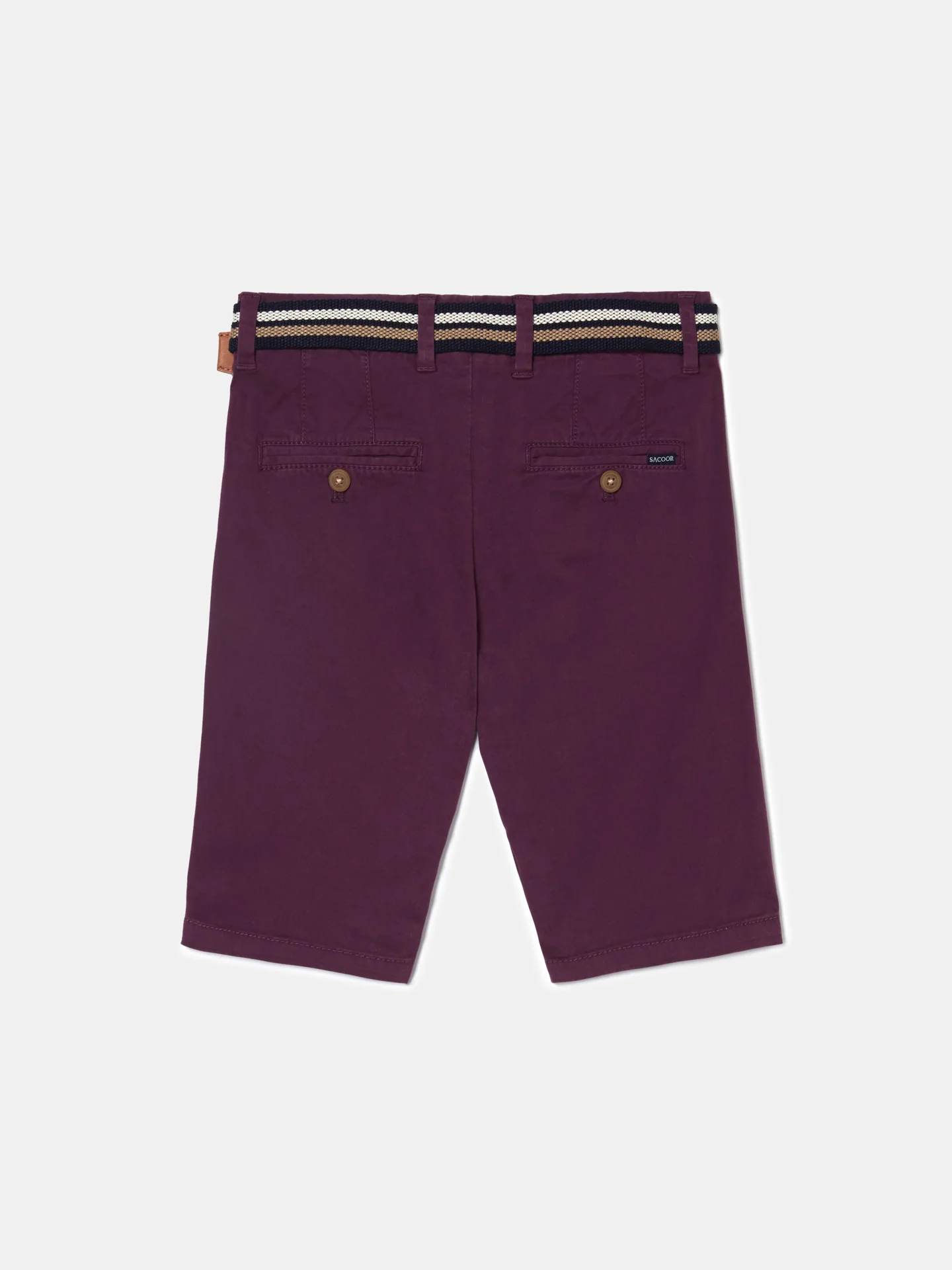 Basic Bermuda Shorts with Belt - Image 19