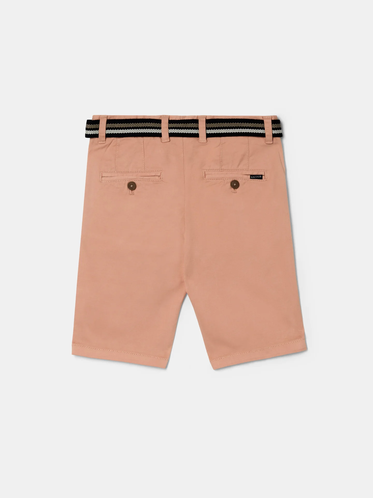 Basic Bermuda Shorts with Belt - Image 21