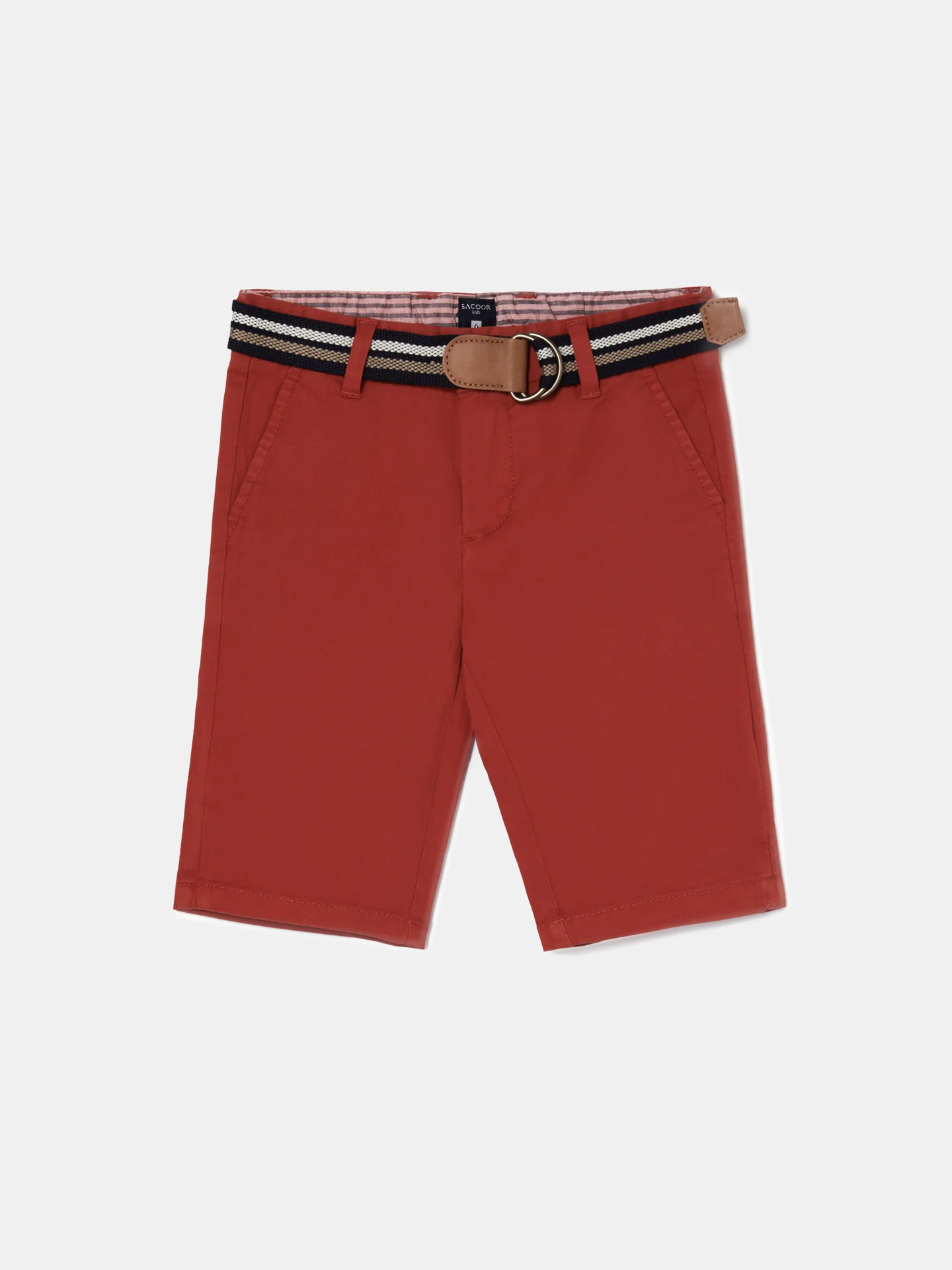 Basic Bermuda Shorts with Belt - Image 23