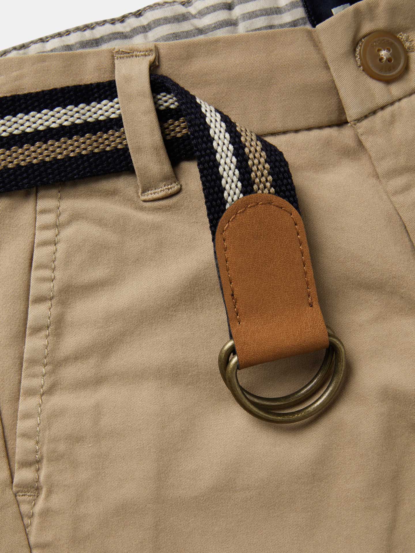 Basic Bermuda Shorts with Belt - Image 3