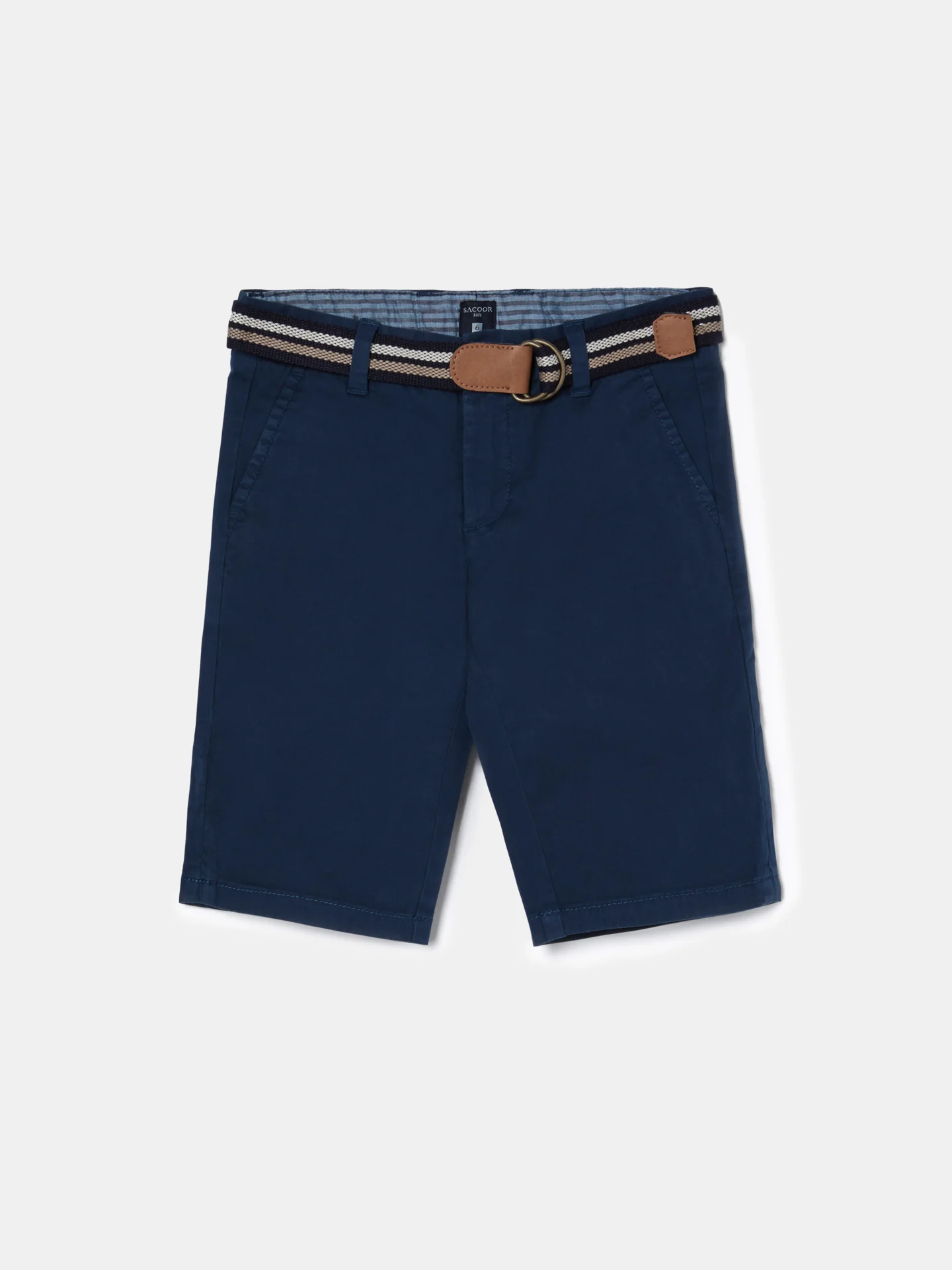 Basic Bermuda Shorts with Belt - Image 7