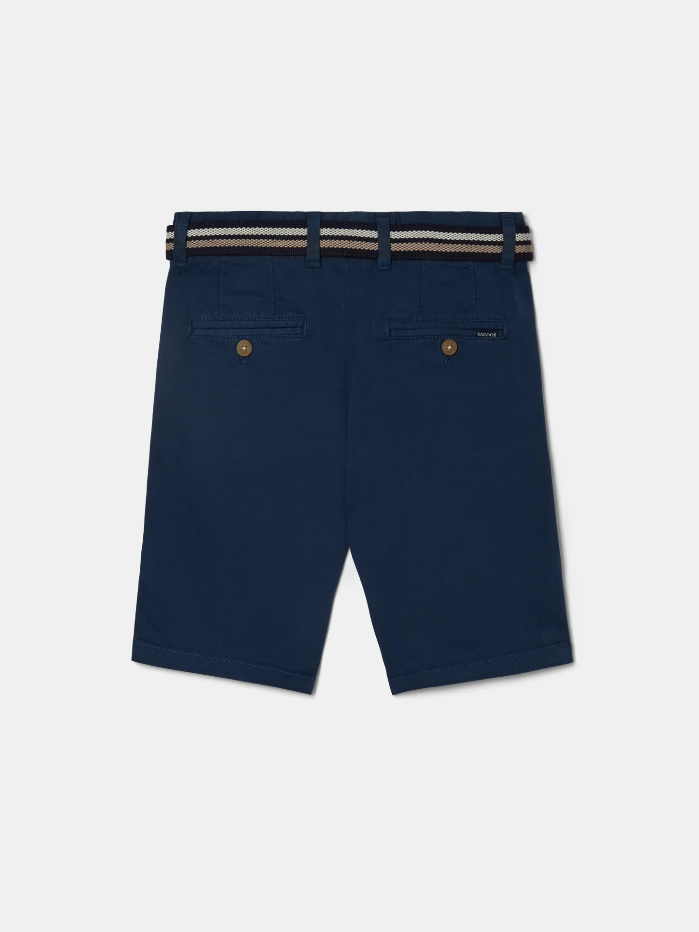 Basic Bermuda Shorts with Belt - Image 8