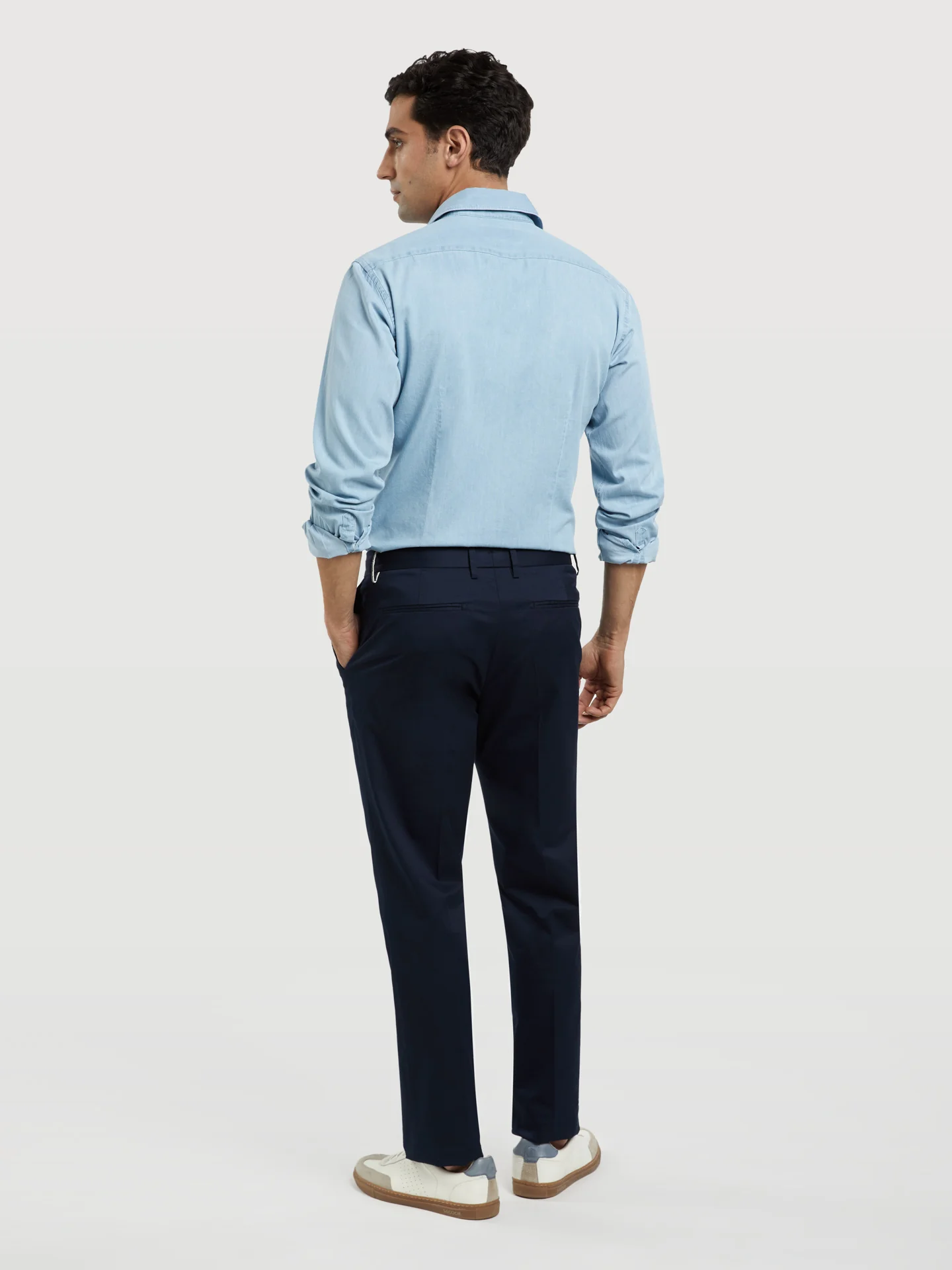 Basic Comfort Cotton slim fit Chino Trouser - Image 2