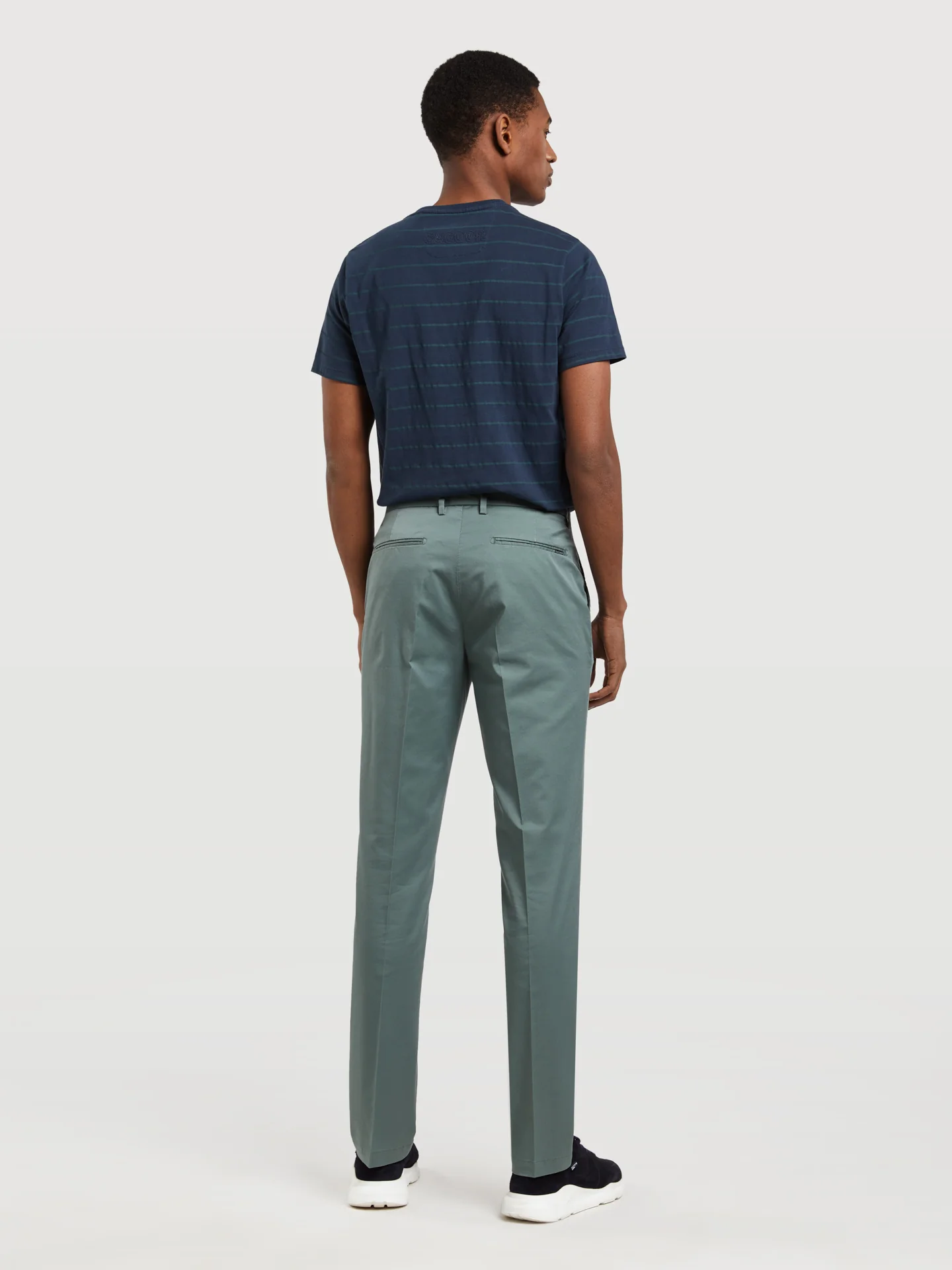 Basic Comfort Cotton slim fit Chino Trouser - Image 5