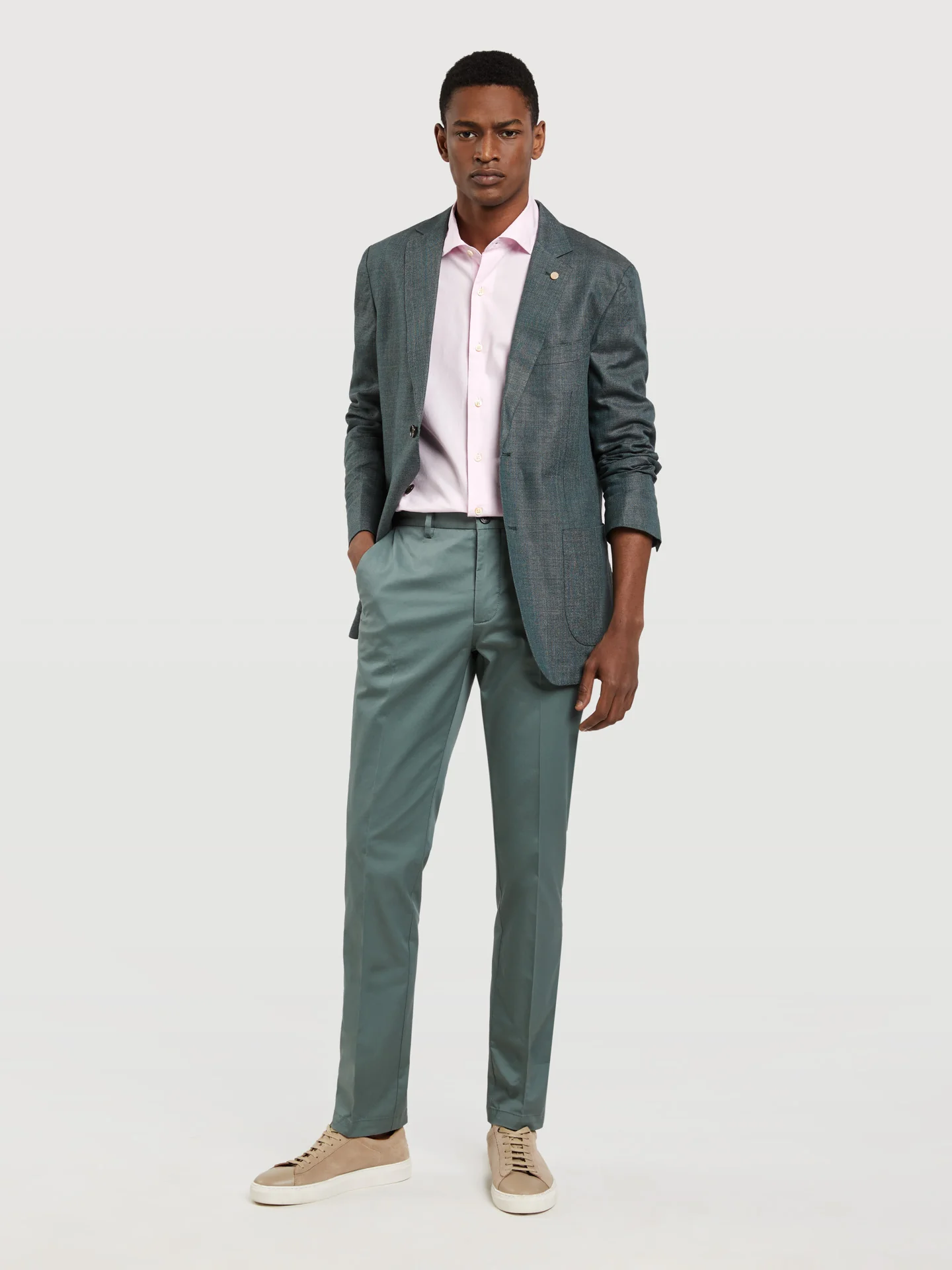 Basic Comfort Cotton slim fit Chino Trouser - Image 13