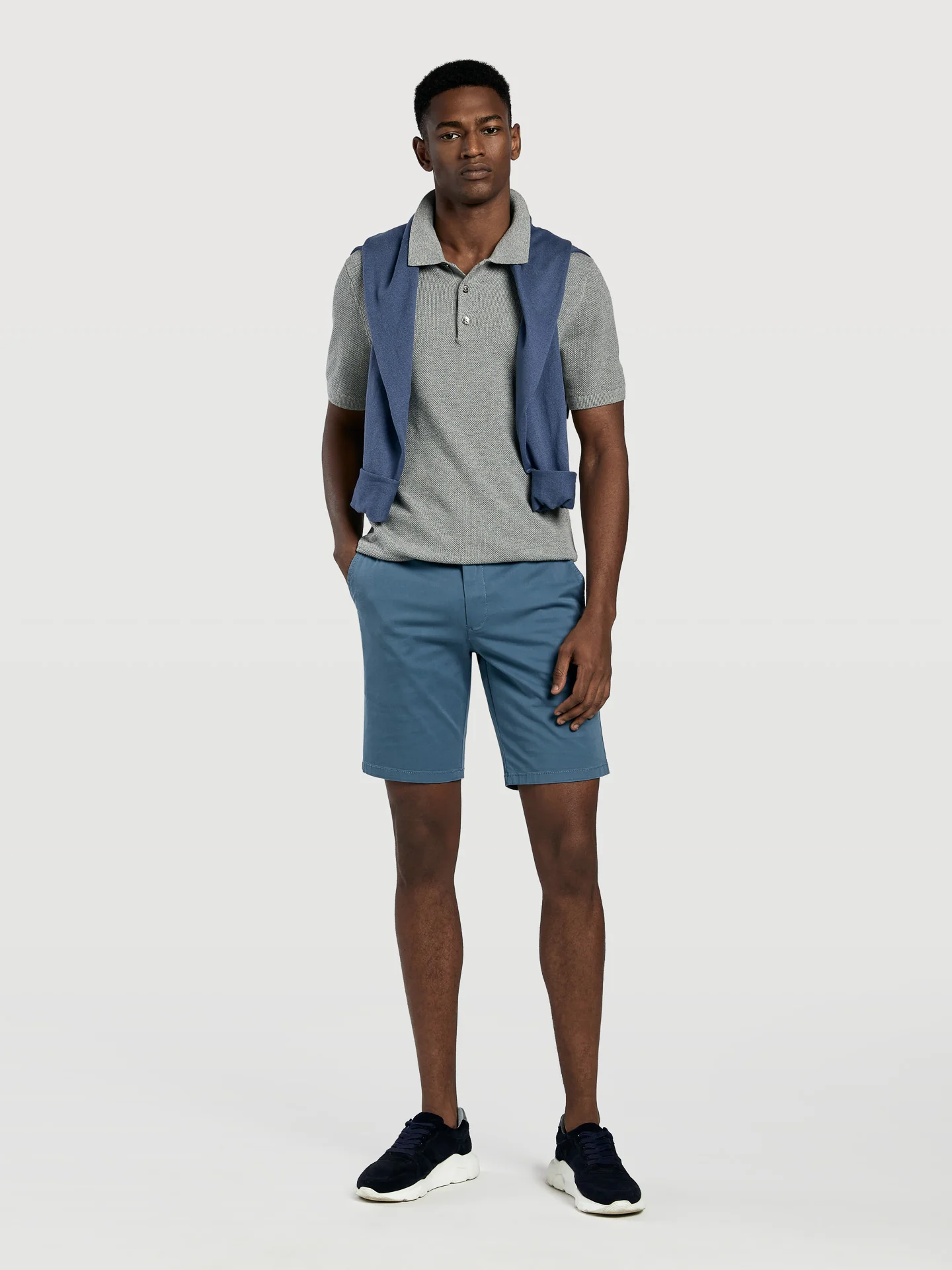 Basic Comfort Slim Fit Bermuda in Garment Dye - Image 5