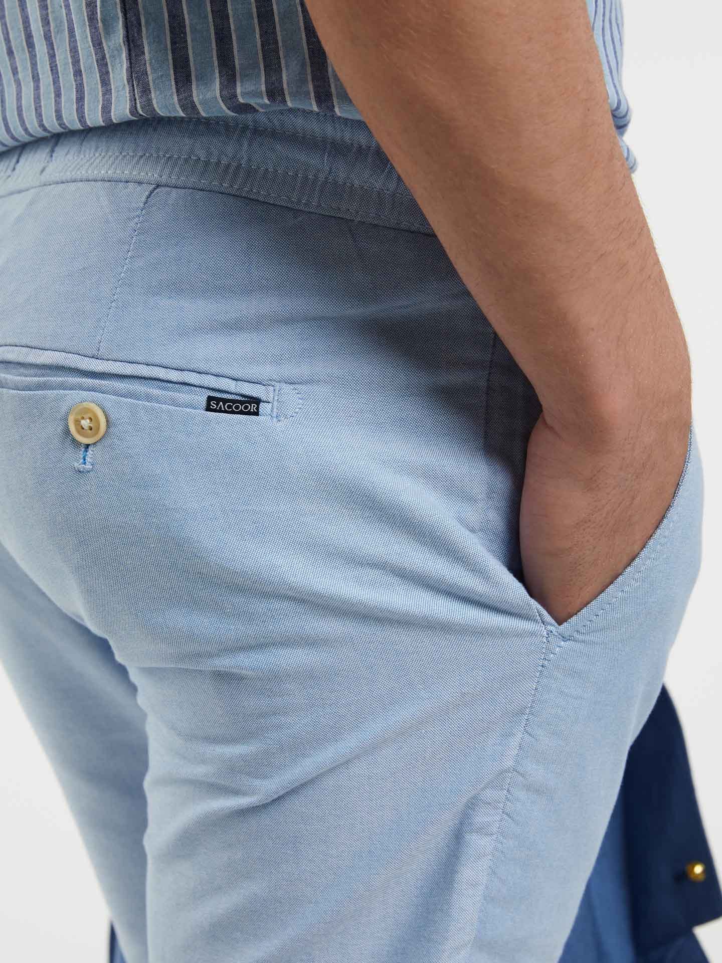 Basic Oxford Slim Fit Bermuda - Image 3