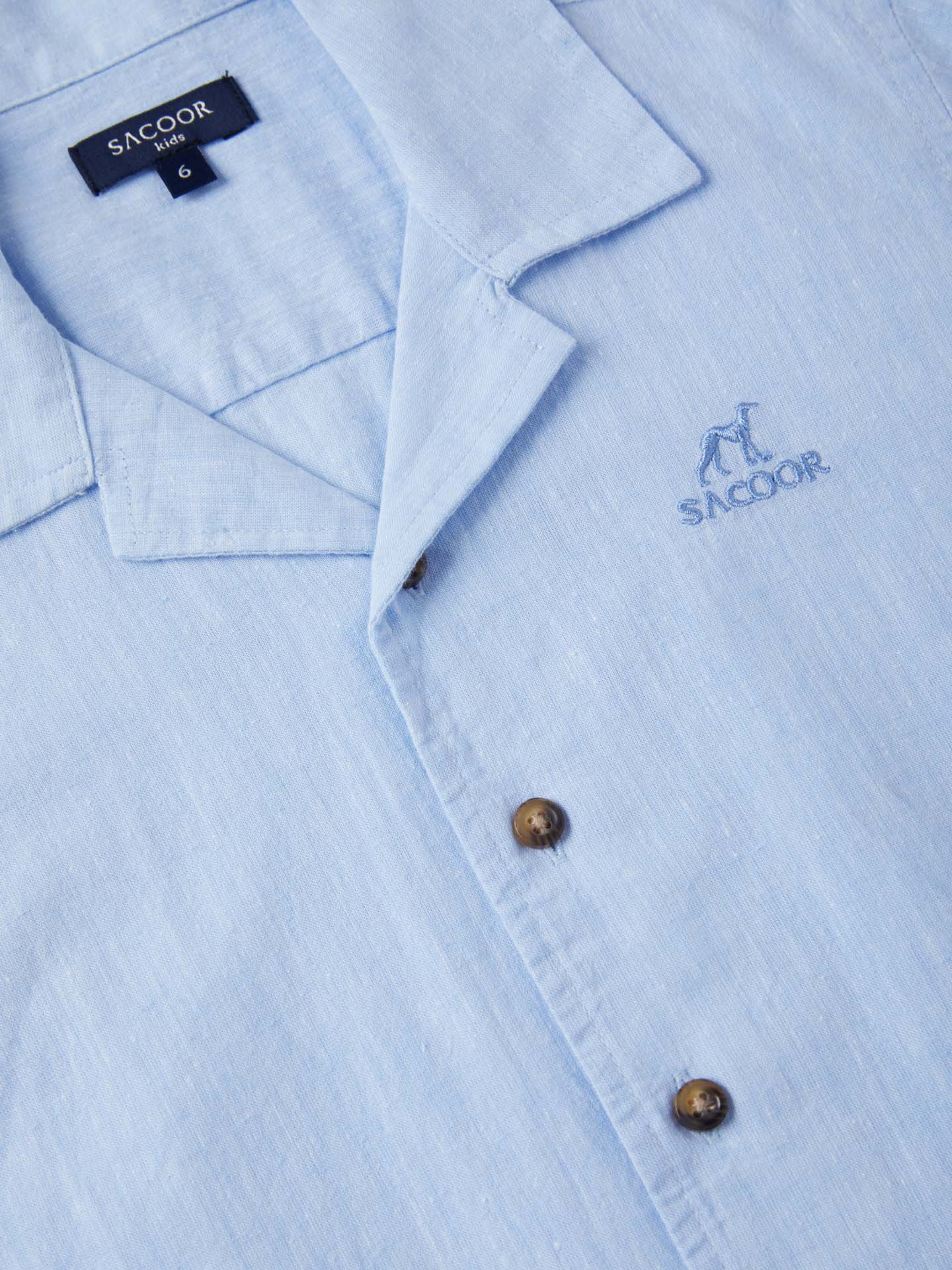 Casual Linen Cuban Collar Shirt - Image 3