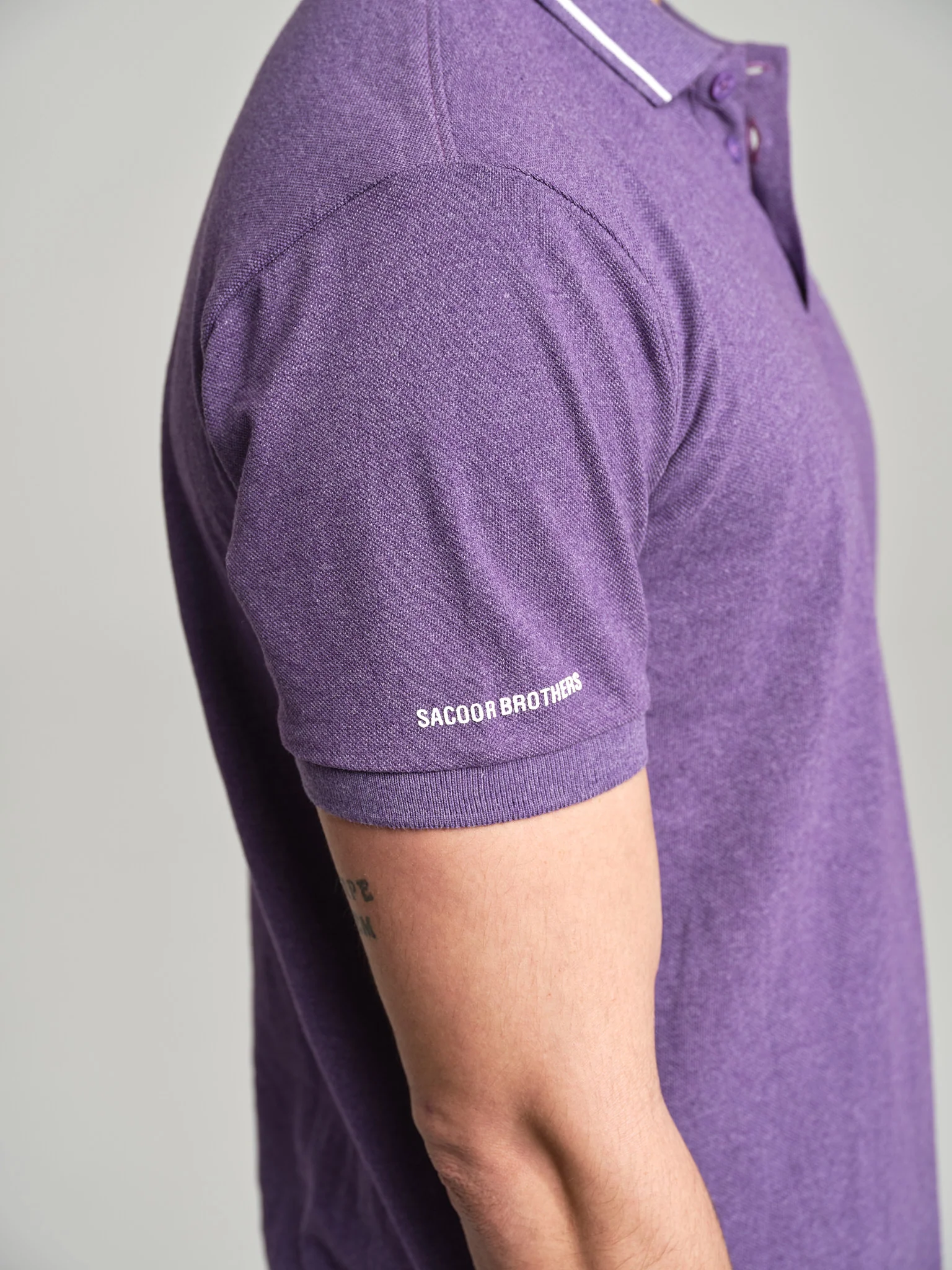 Casual piquet polo shirt with multicolored logo - Image 19