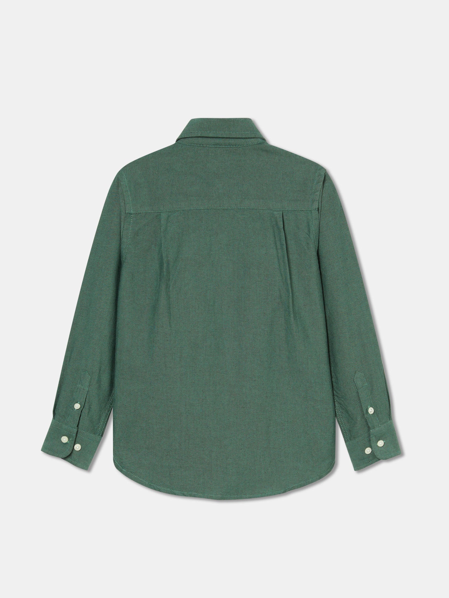 Casual Plain Color Oxford Shirt - Image 6