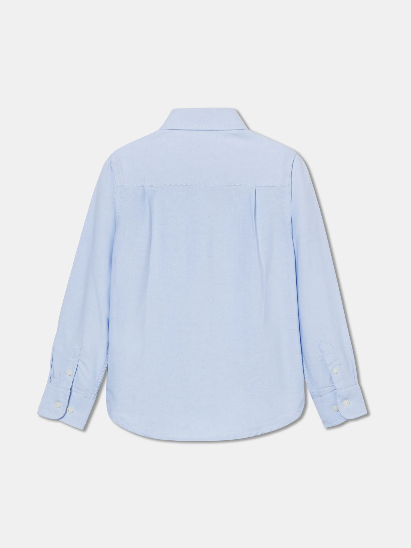 Casual Plain Color Oxford Shirt - Image 8