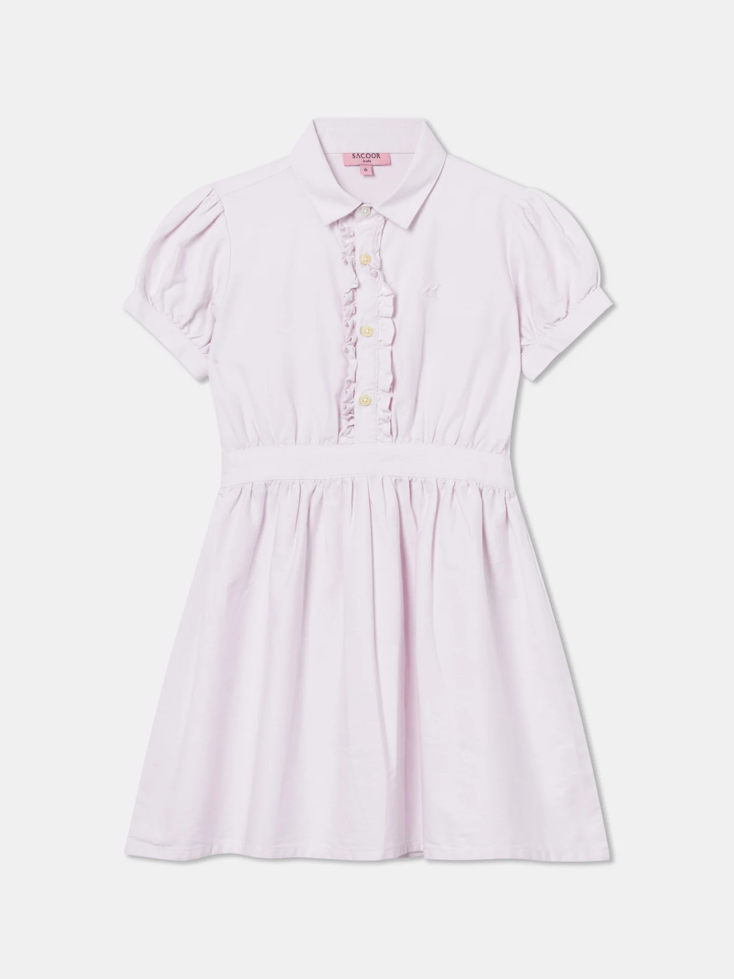 Casual Plain Colour Oxford Shirt Dress - Image 5
