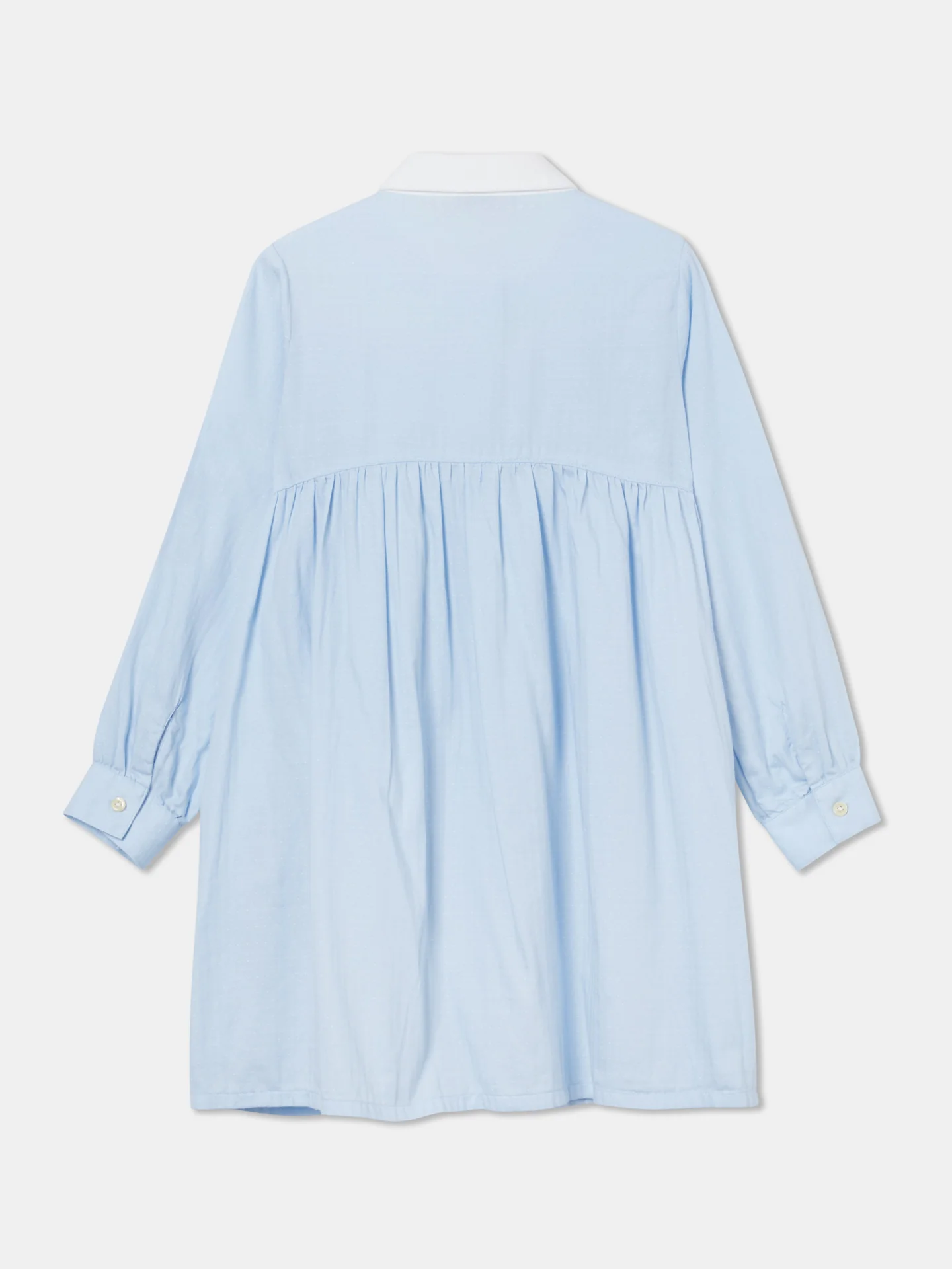 Casual Plain Colour Structured Shirt Dress - Image 2