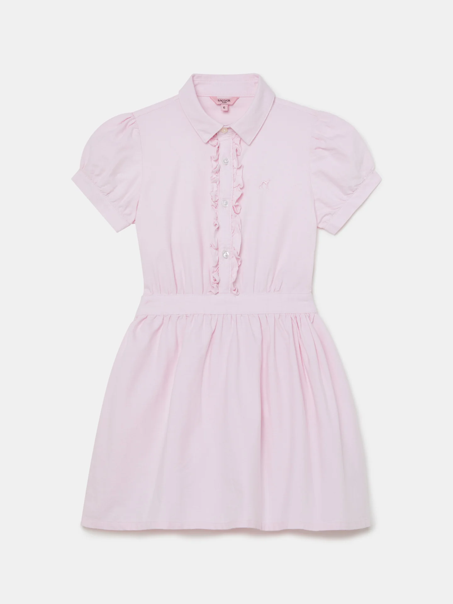 Casual Plain Oxford Shirt Dress - Image 10