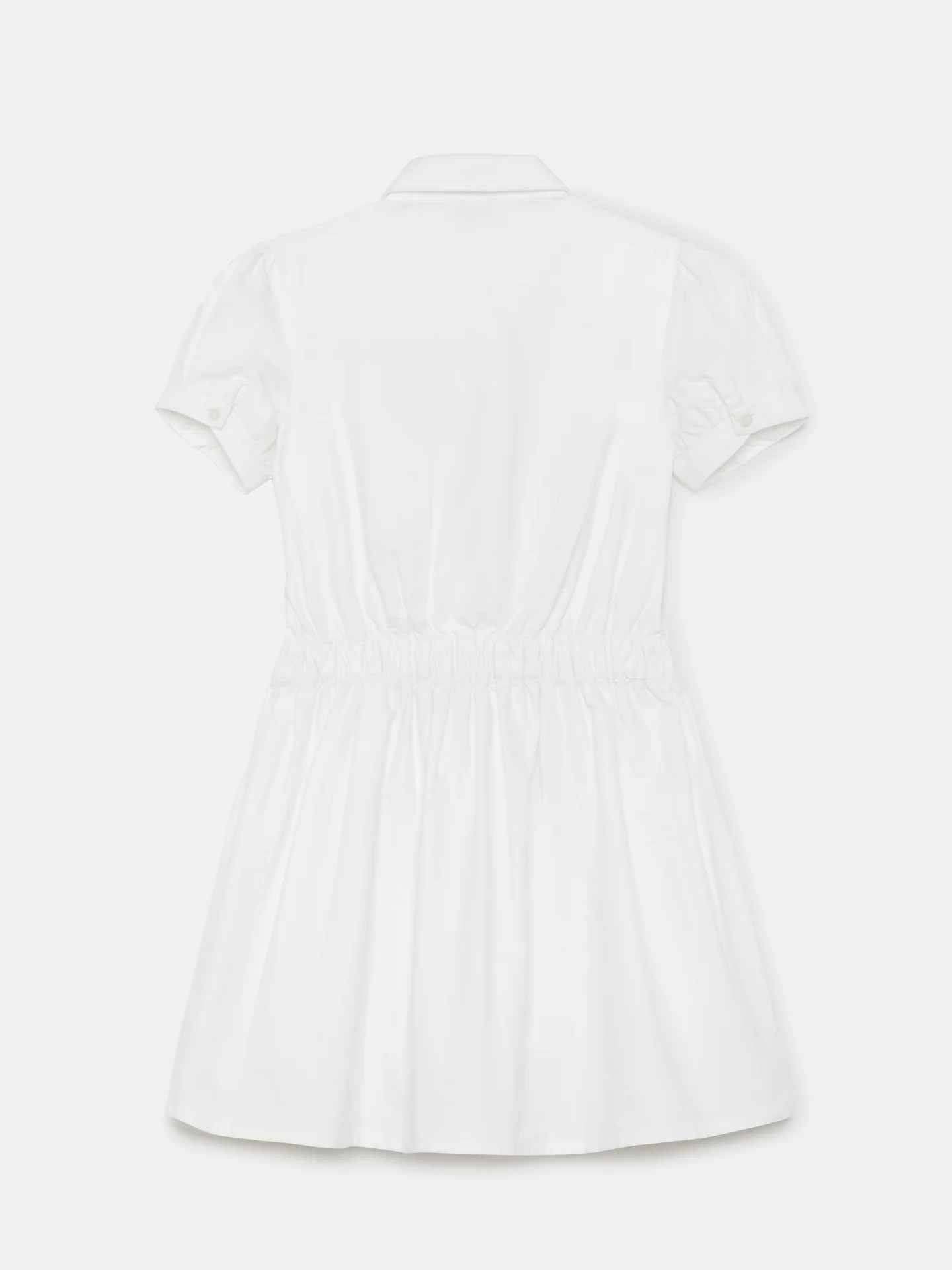 Casual Plain Oxford Shirt Dress - Image 17