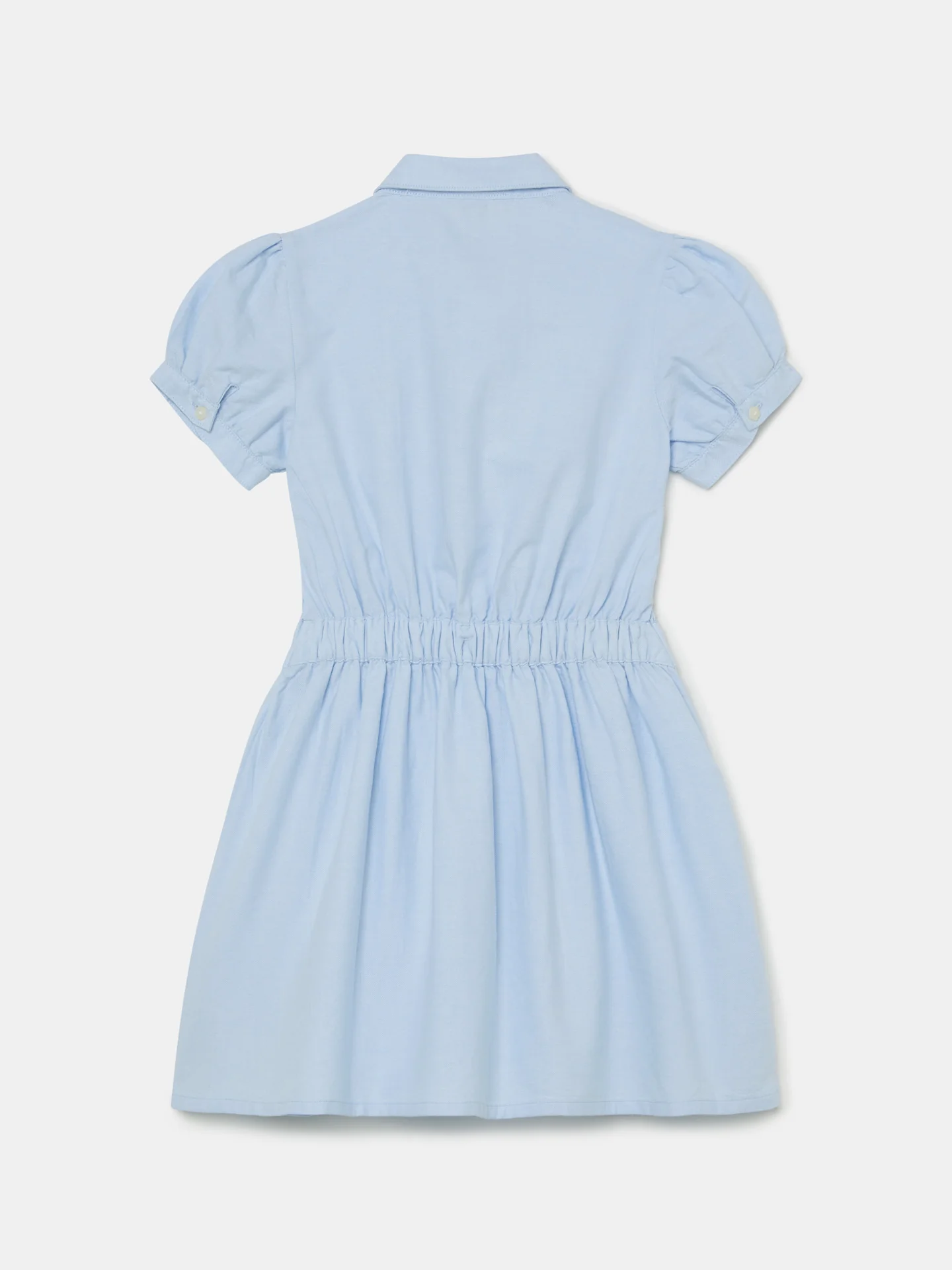 Casual Plain Oxford Shirt Dress - Image 2