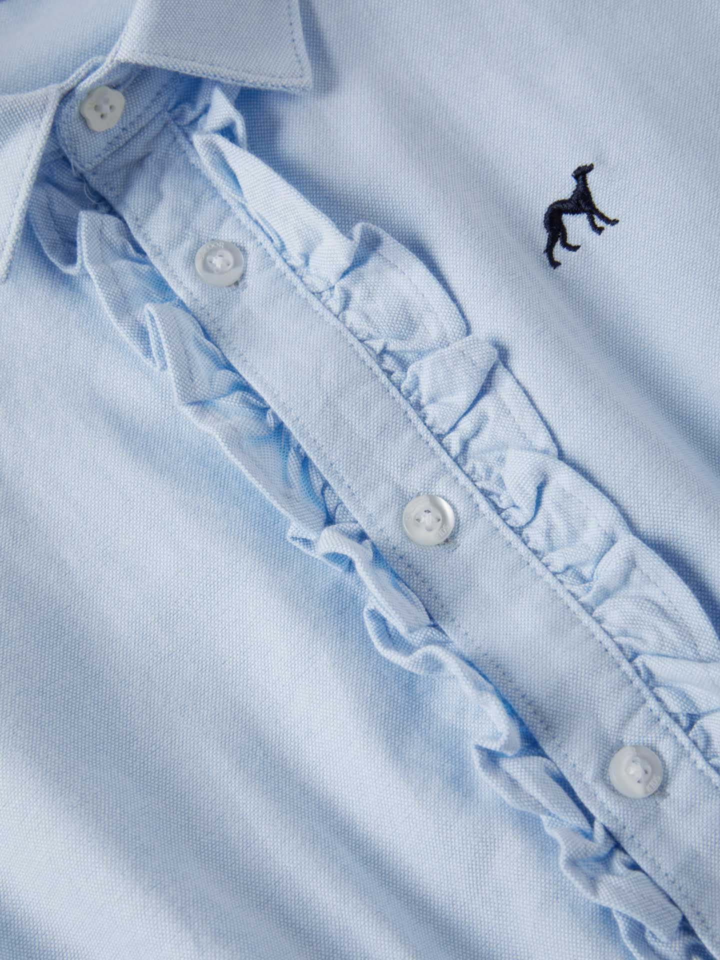 Casual Plain Oxford Shirt Dress - Image 3