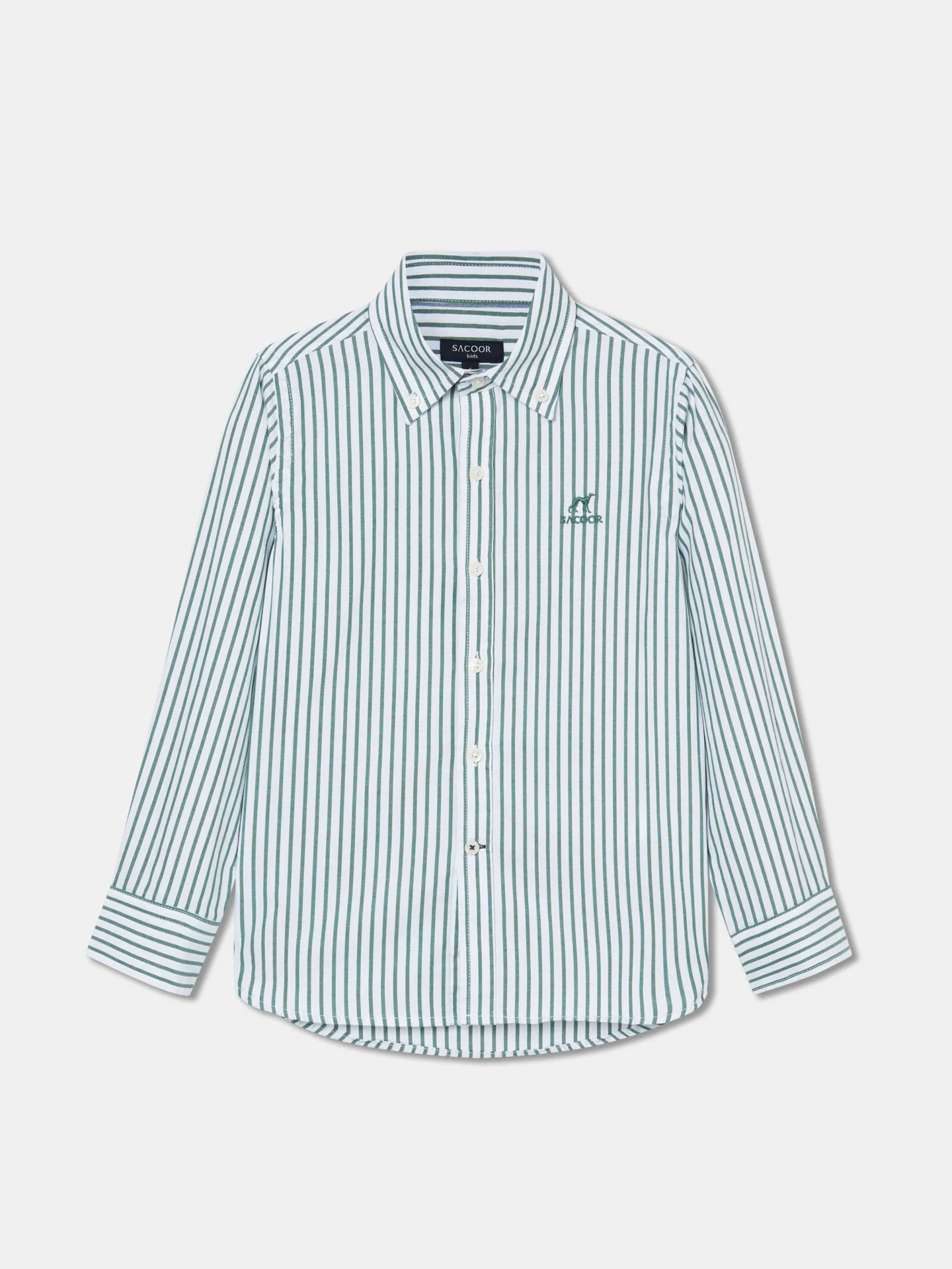 Casual Striped Oxford Shirt