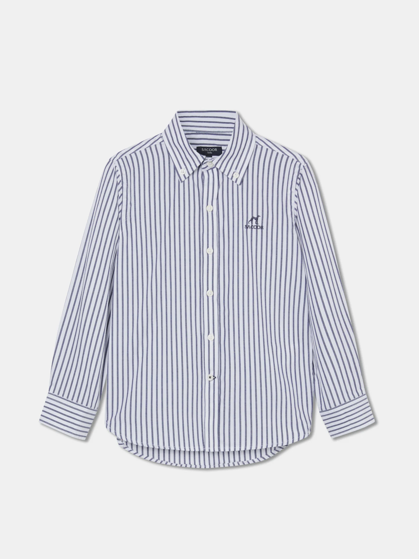 Casual Striped Oxford Shirt