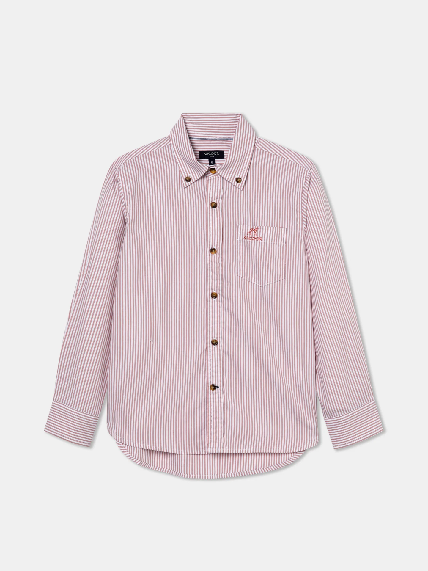 Casual Striped Oxford Shirt