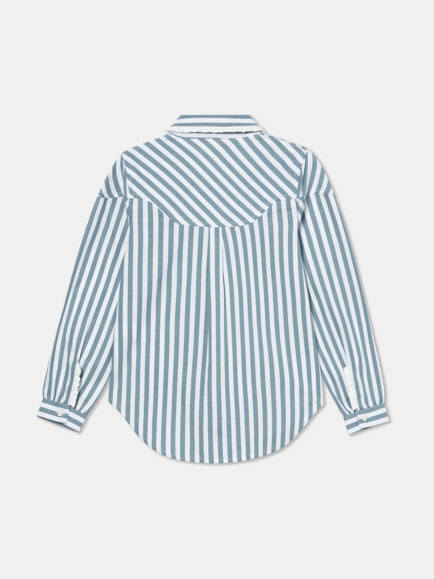 Casual Stripped Poplin Shirt - Image 4