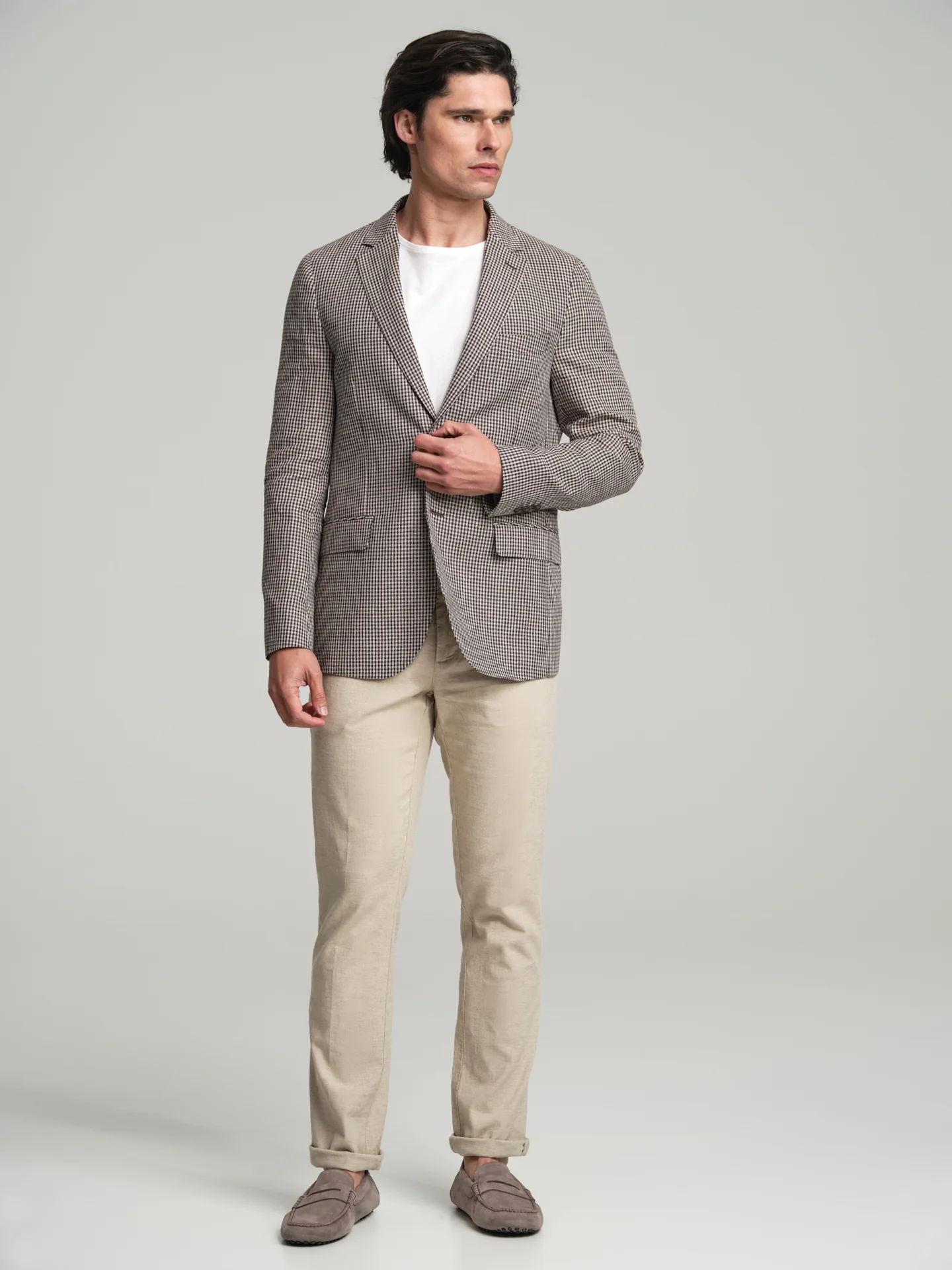 Checked blazer