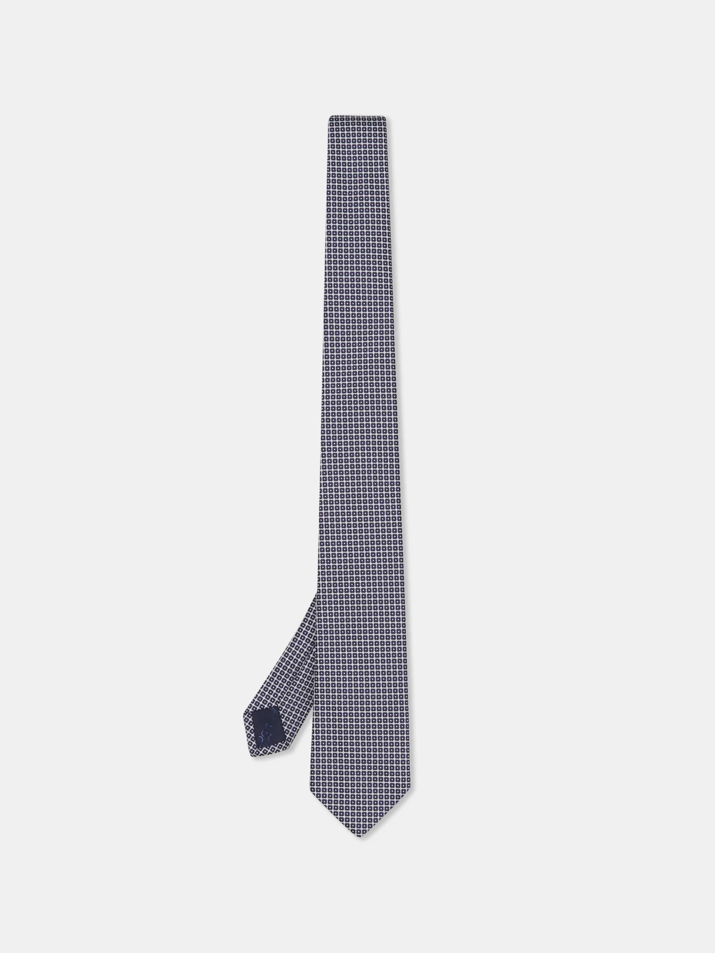 Checkered Pattern Tie 100% Silk 7cm