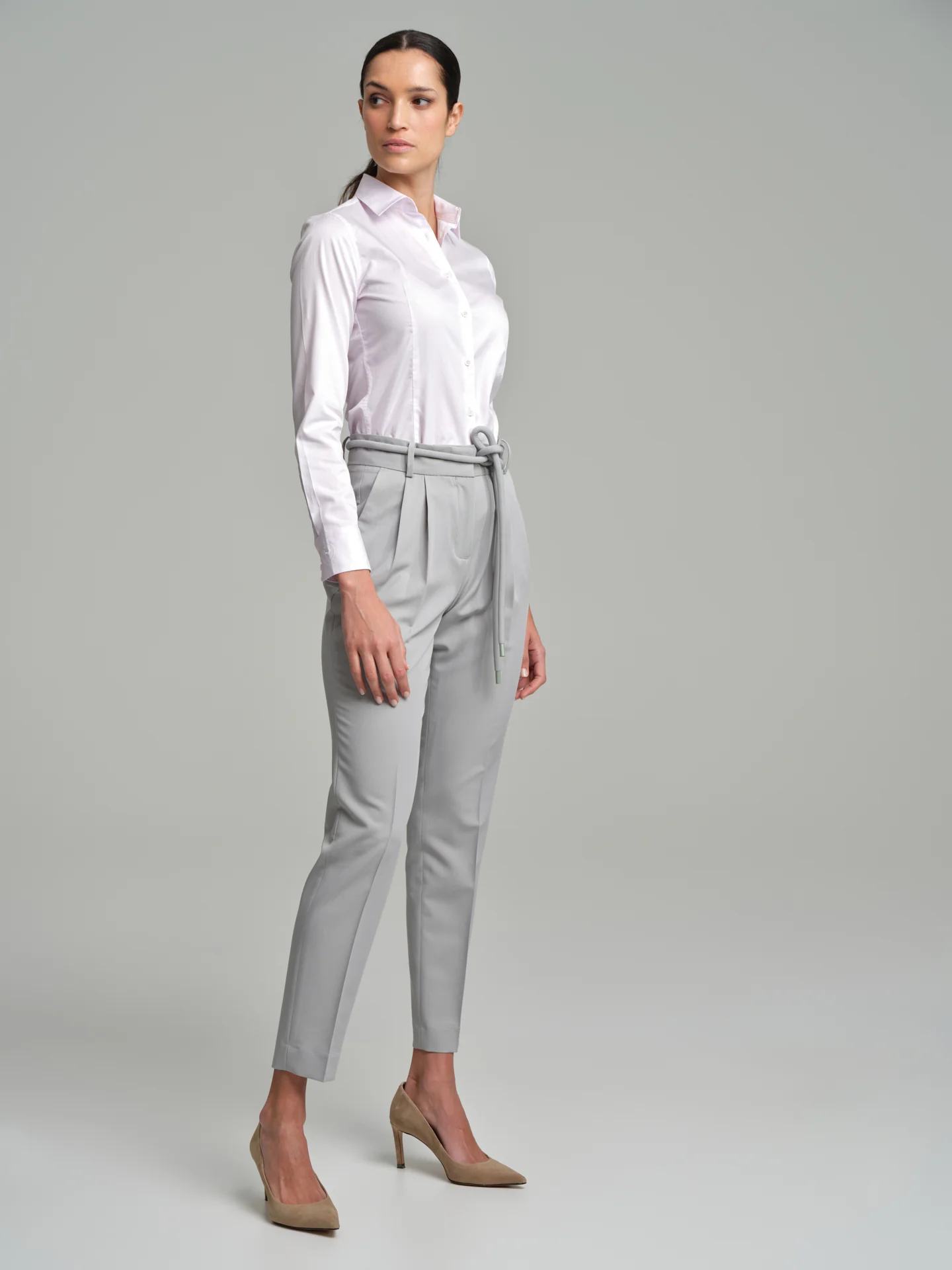 Classic slim fit shirt with logo-embroidered cuff - Image 2
