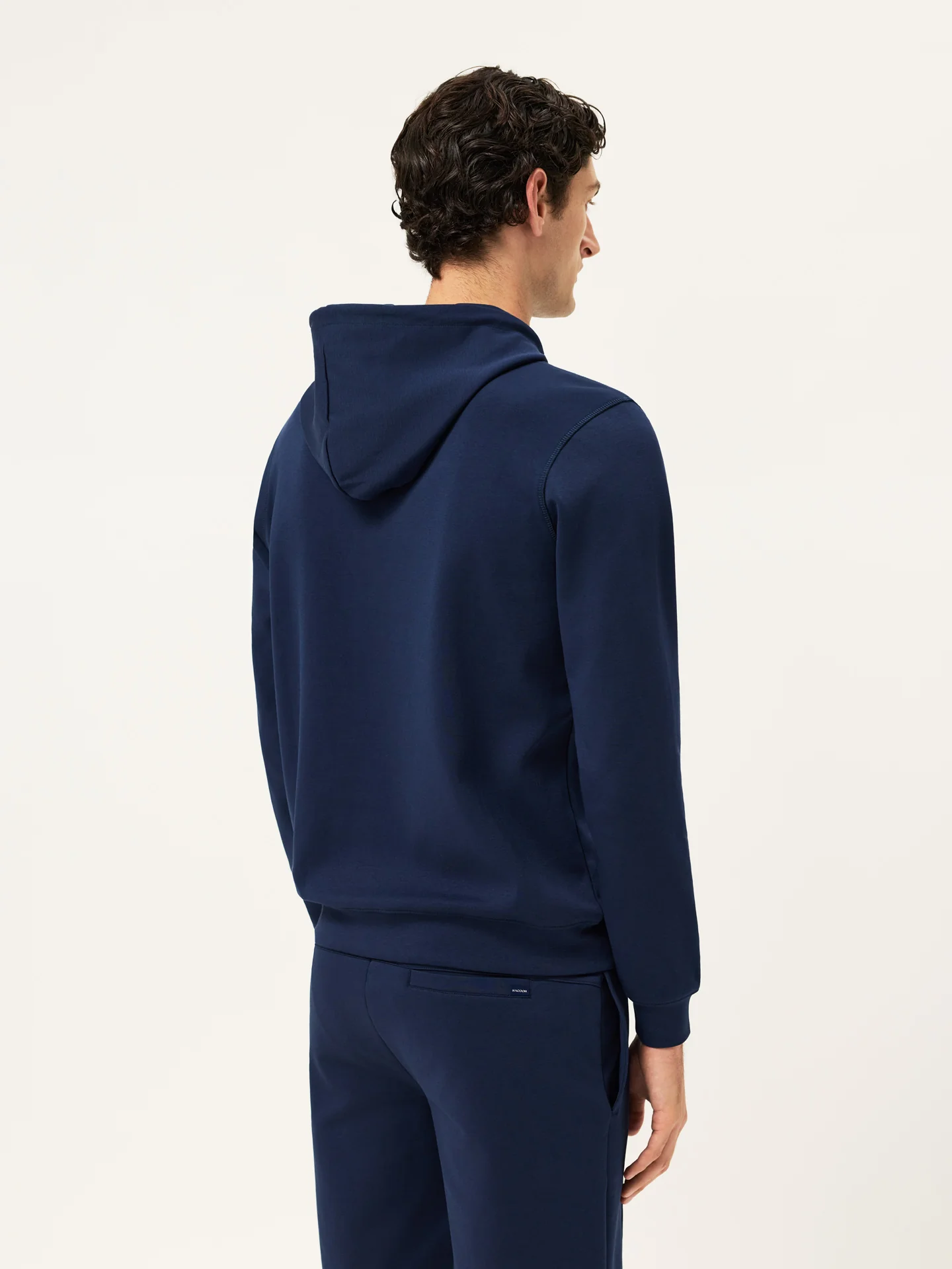 Cotton Fleece Hoodie With Chest Logo Print - Image 4
