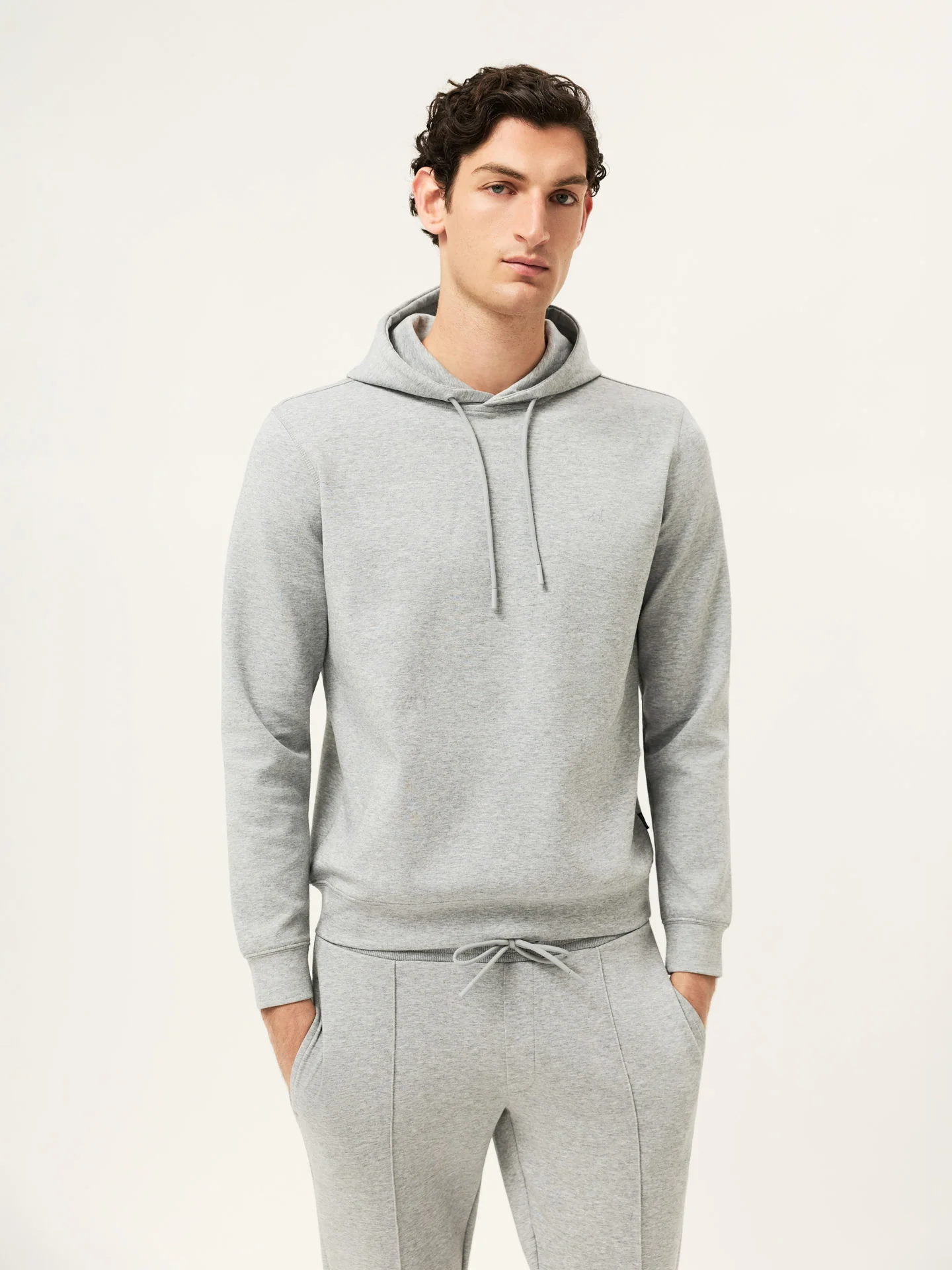 Cotton Fleece Hoodie With Chest Logo Print - Image 5