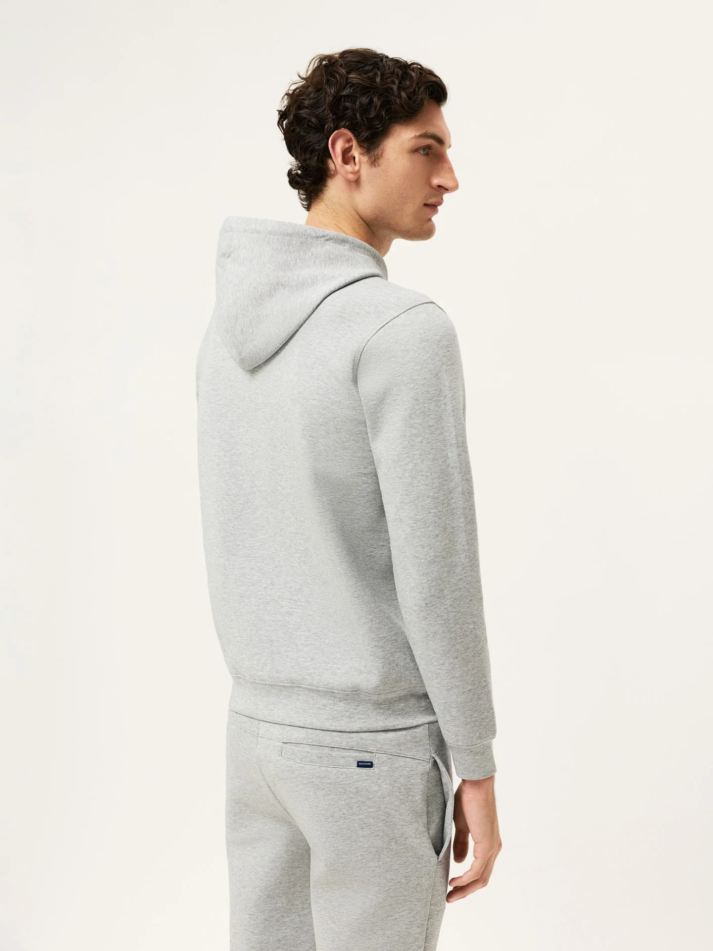 Cotton Fleece Hoodie With Chest Logo Print - Image 8