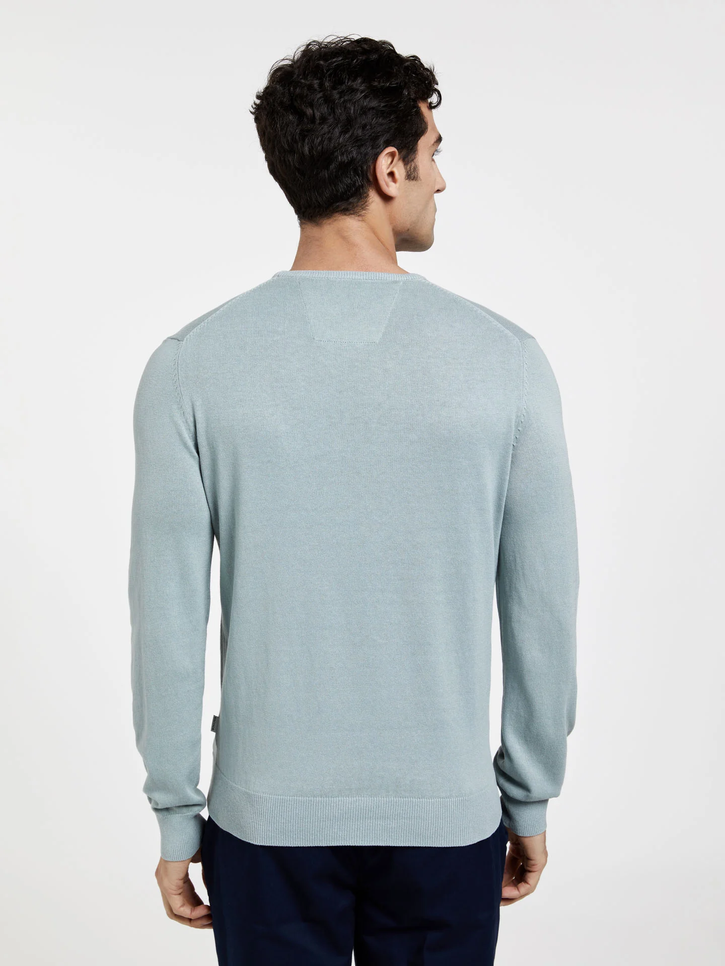 Crew Neck Garment Dye Sweater - Image 15