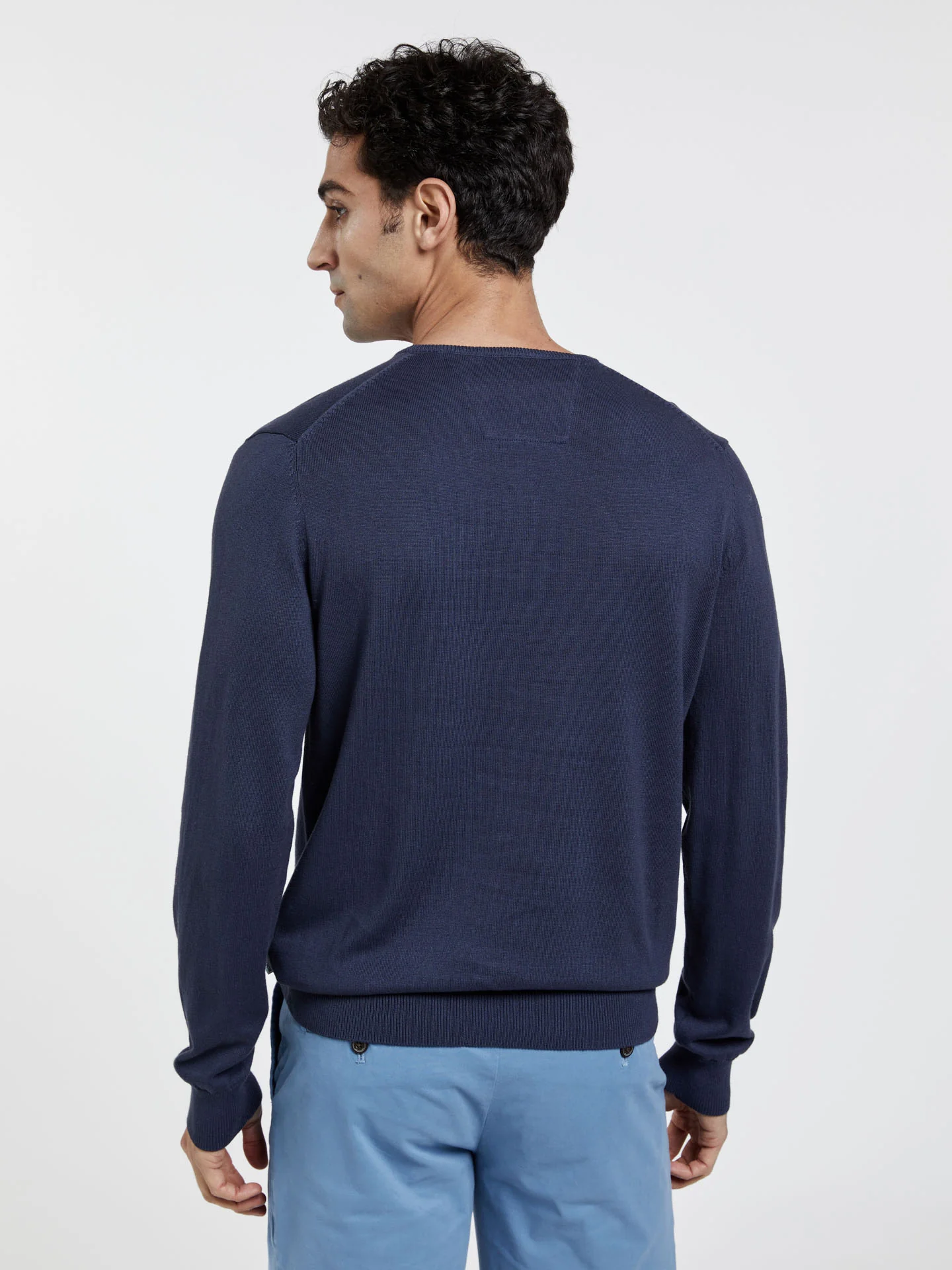 Crew Neck Garment Dye Sweater - Image 6
