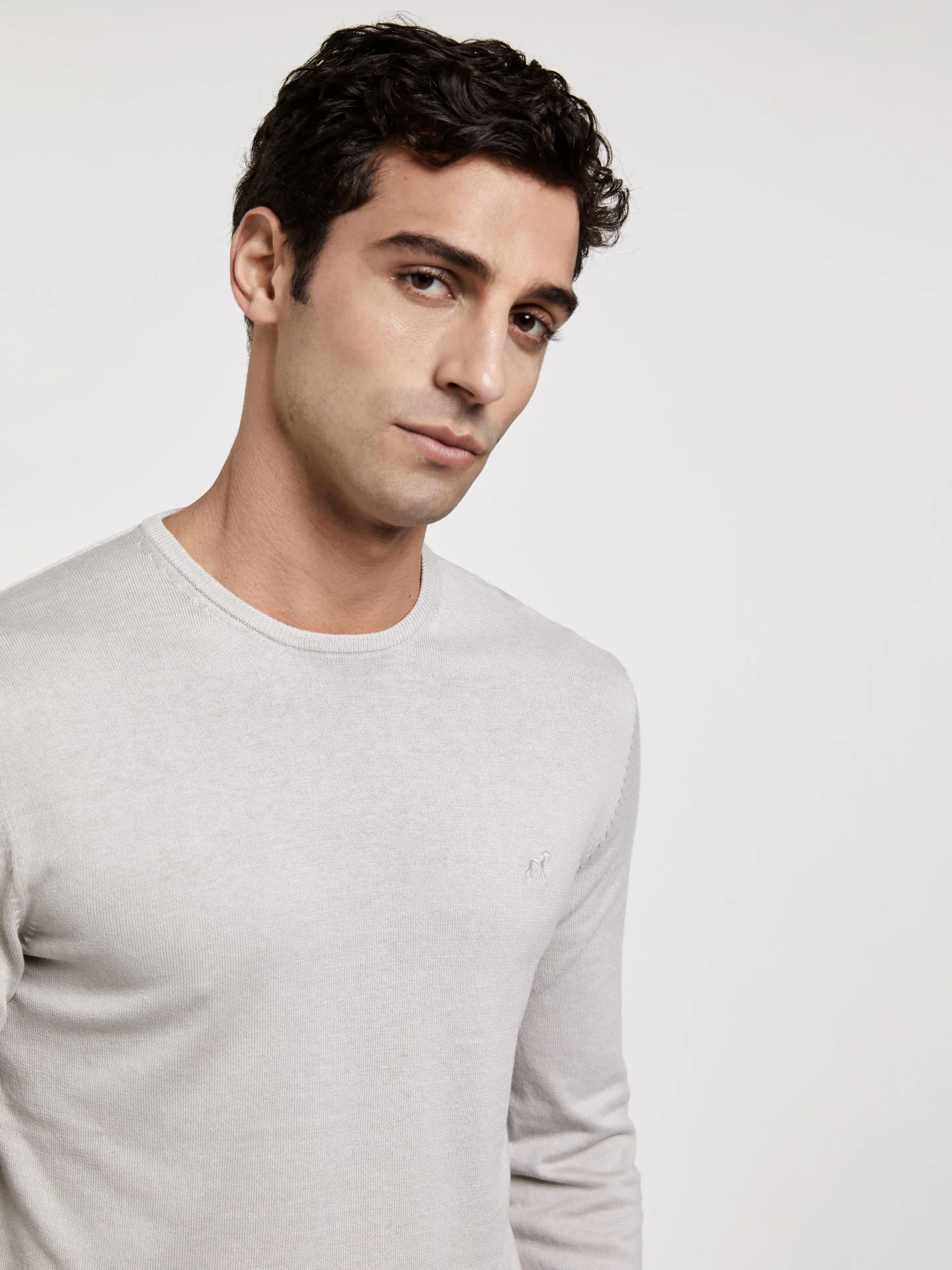 Crew Neck Garment Dye Sweater - Image 8