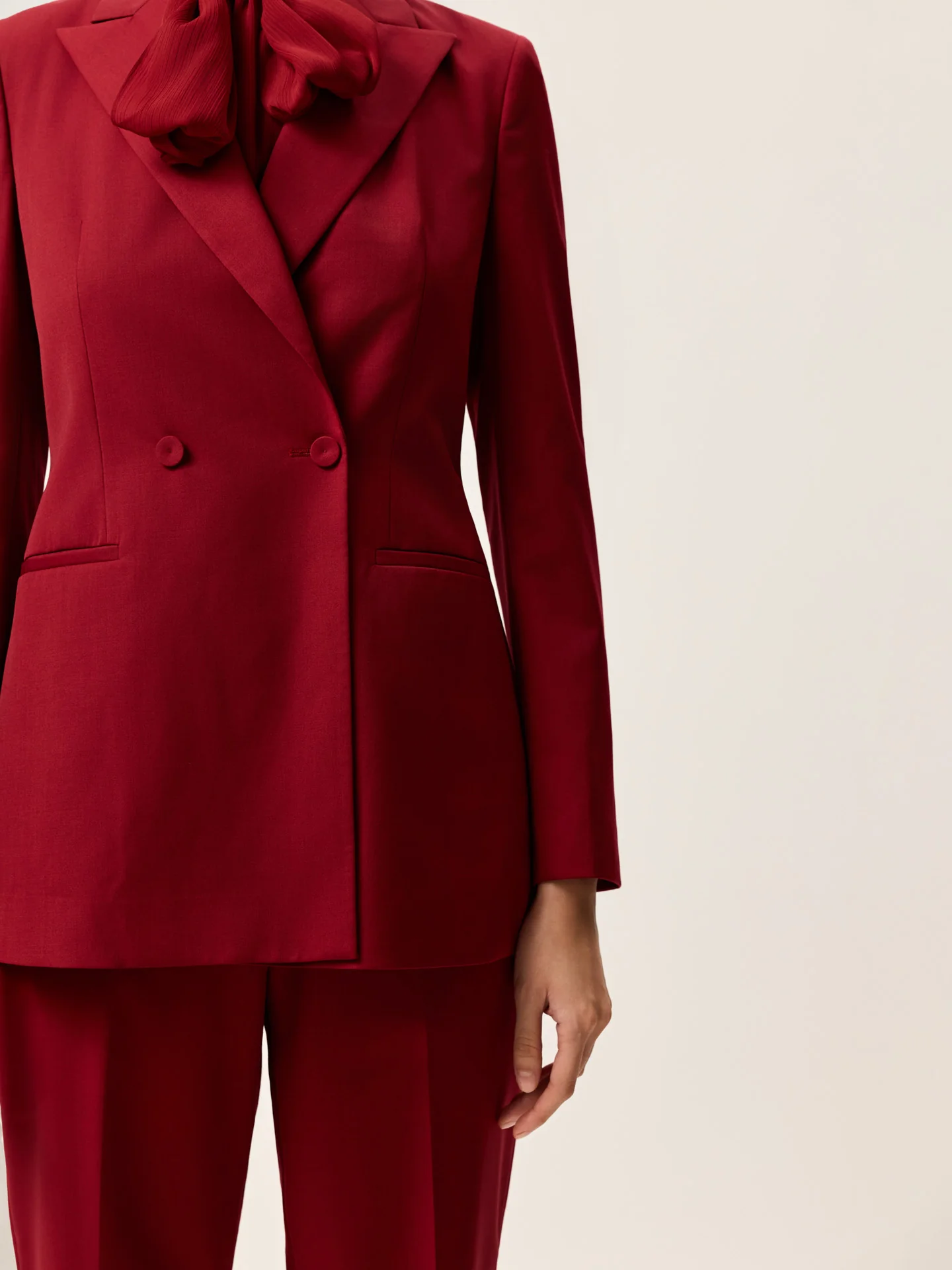 Double-Breasted Blazer In Wool Blend - Image 3