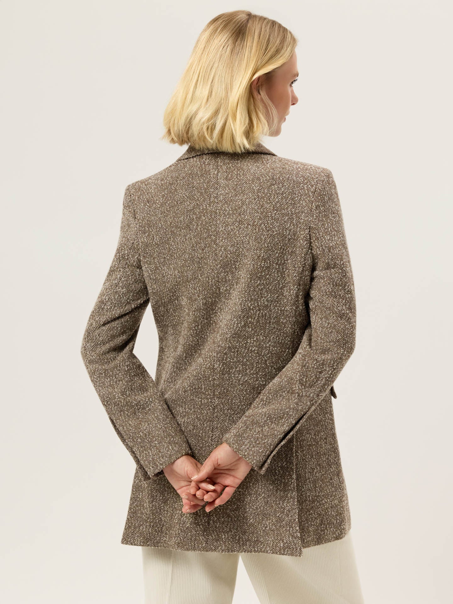 Double Breasted Coat In 100%Wool - Image 3