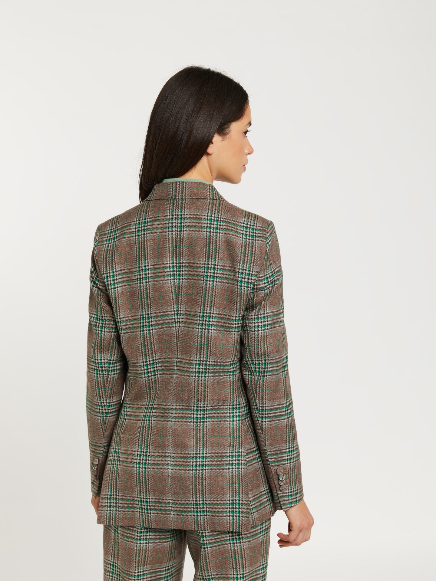 Double - breasted suit blazer - Image 2